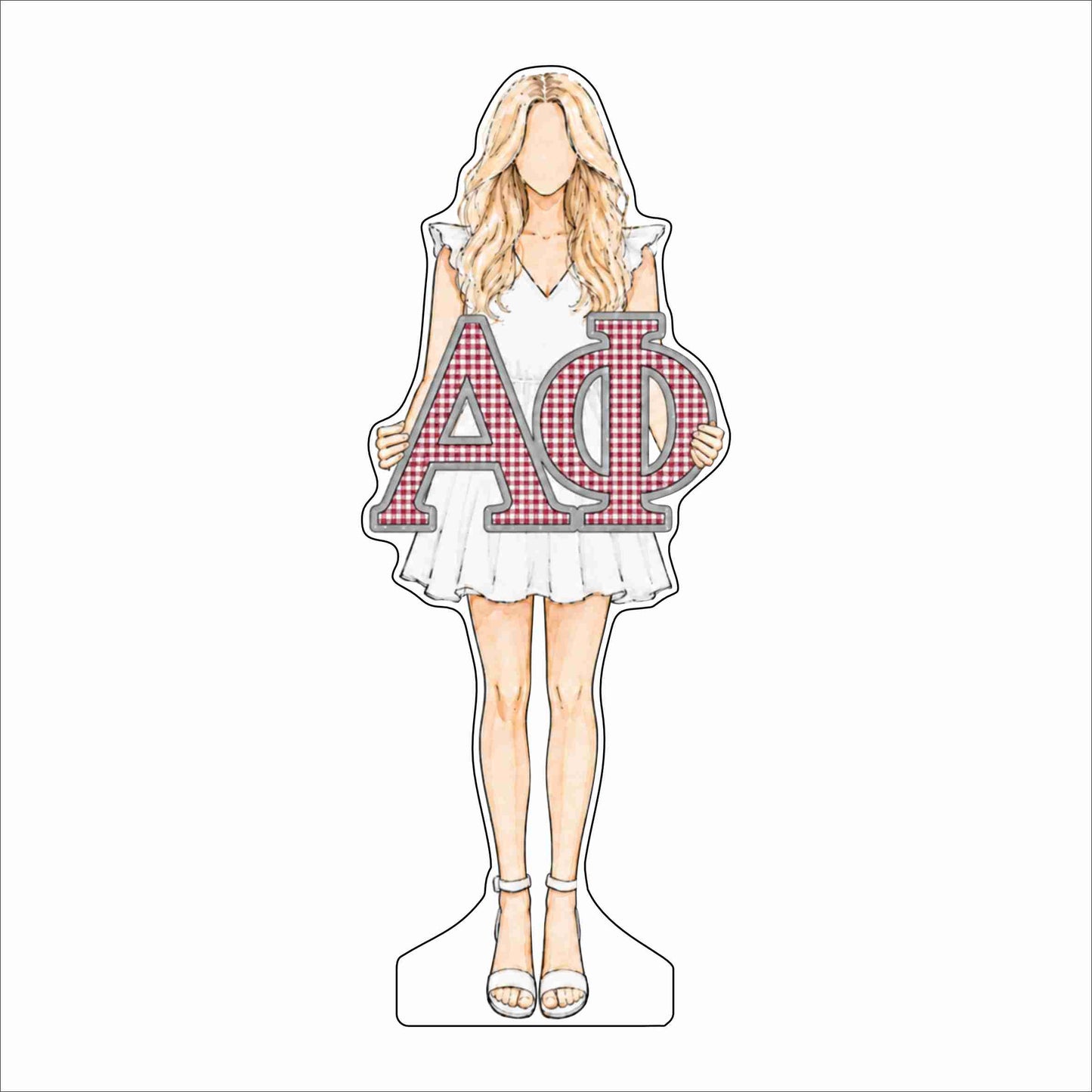 GTW-137 Alpha Phi Blonde | 0.75Acrylic Contour