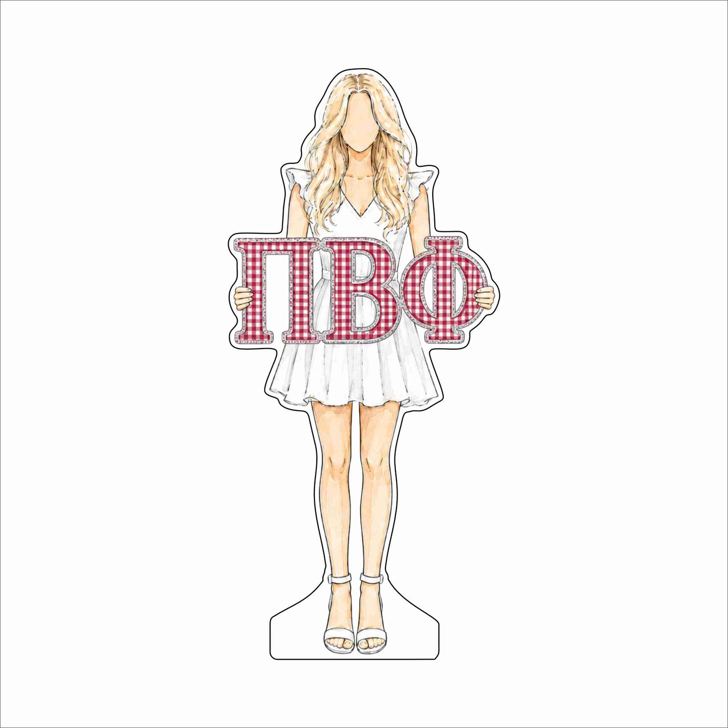 GTW-151 Pi Beta Phi Blonde | 0.75Acrylic Contour