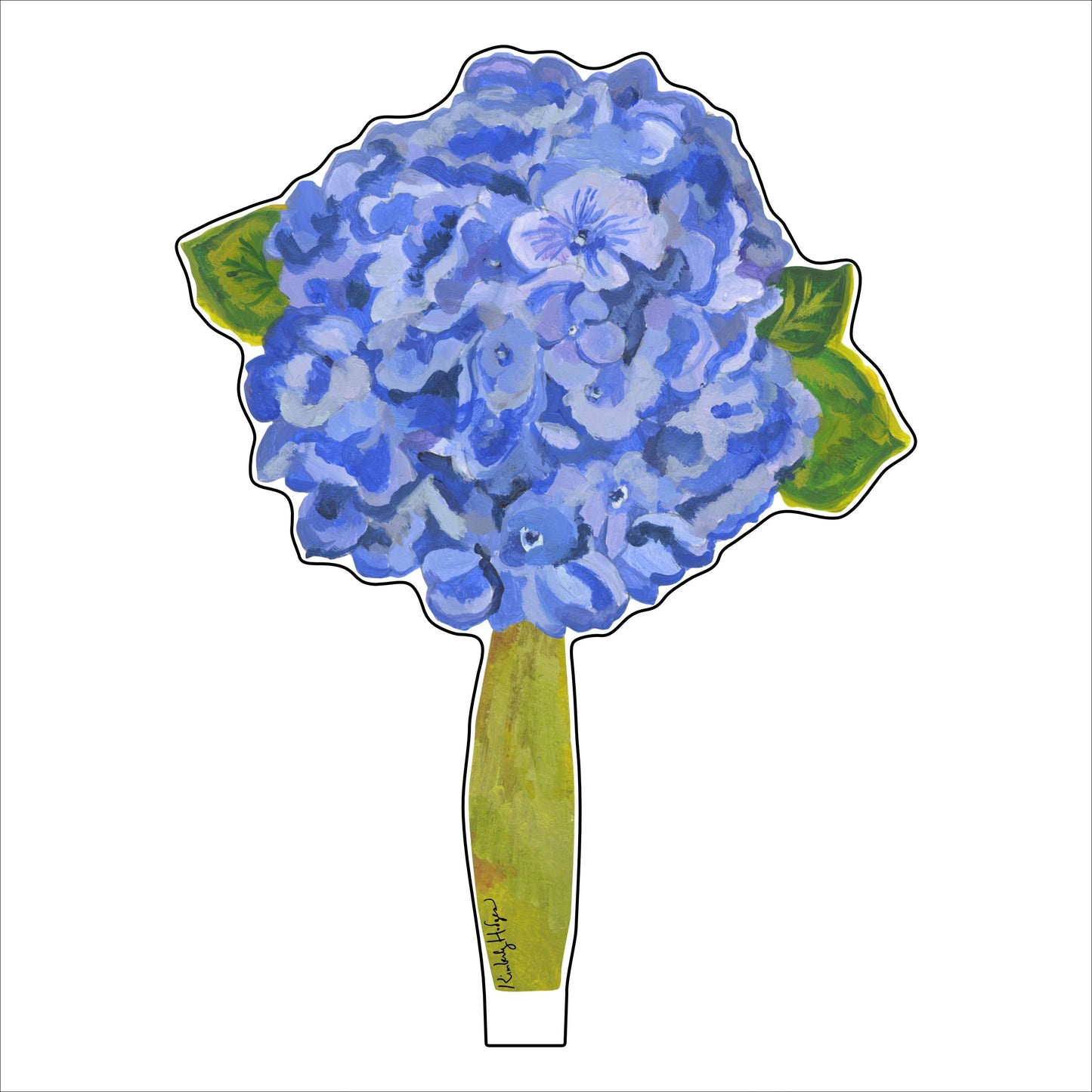 Hydrangea Royal Blue | 0.25in. Acrylic Floral