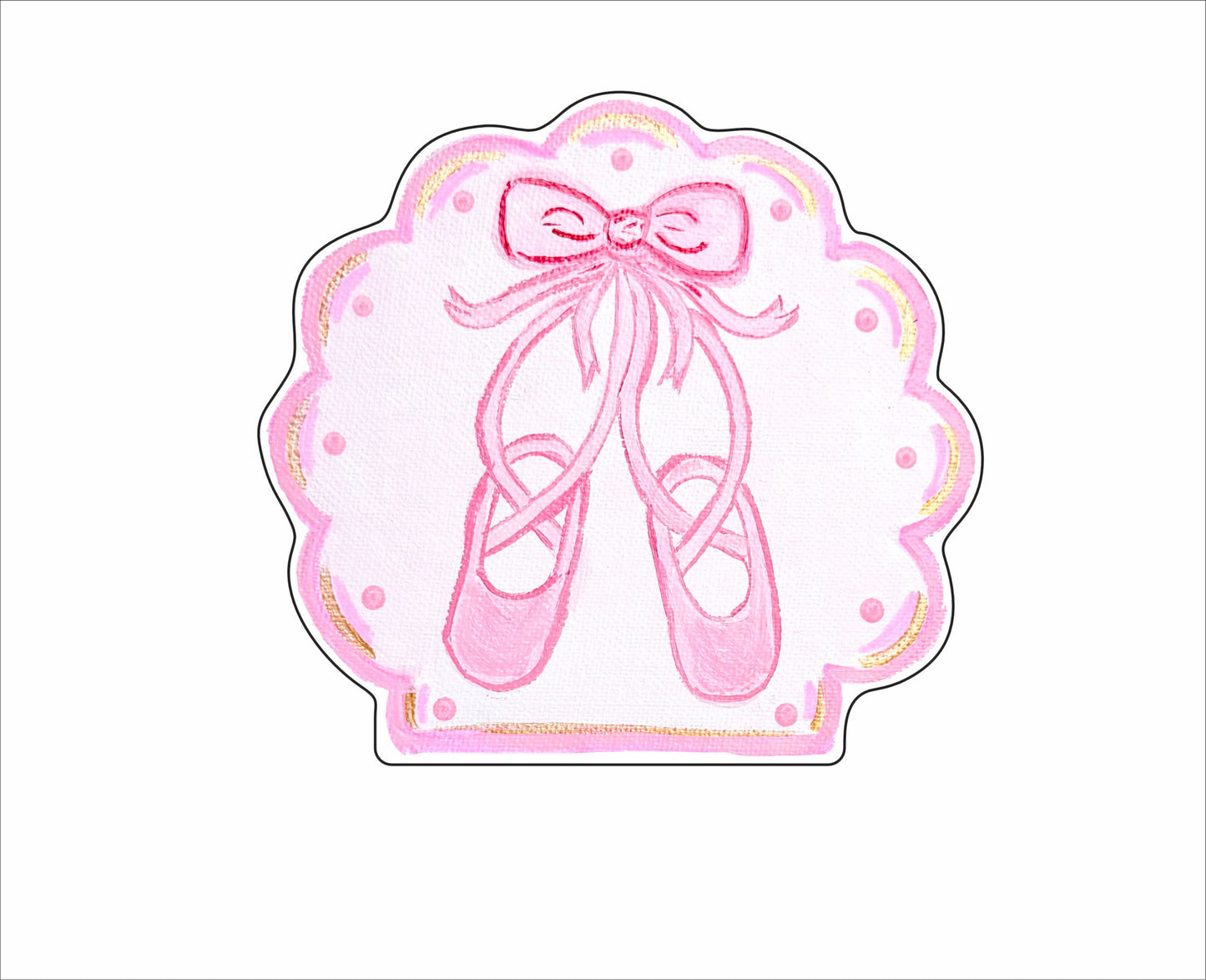 JBD-003 Ballet Shoes Mini | 0.50Acrylic Mini |