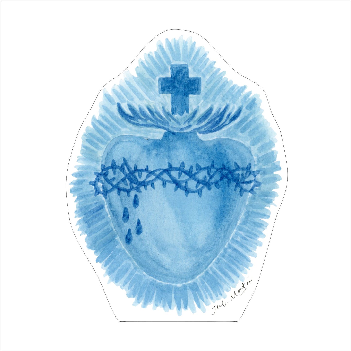 Sacred Heart | 0.75in. Acrylic Cutout | Single