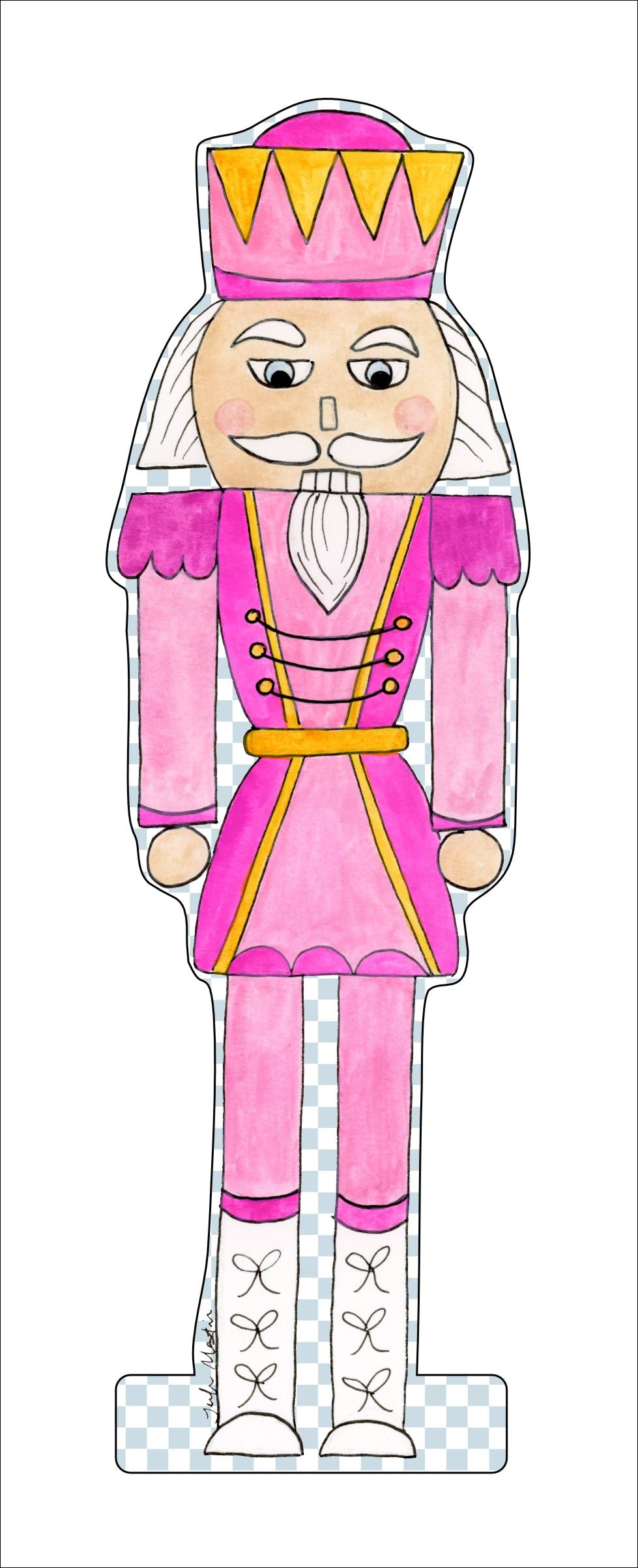 JMA-013 Pink Nutcracker | 0.75in. Acrylic Cutout | Case (any 10+)