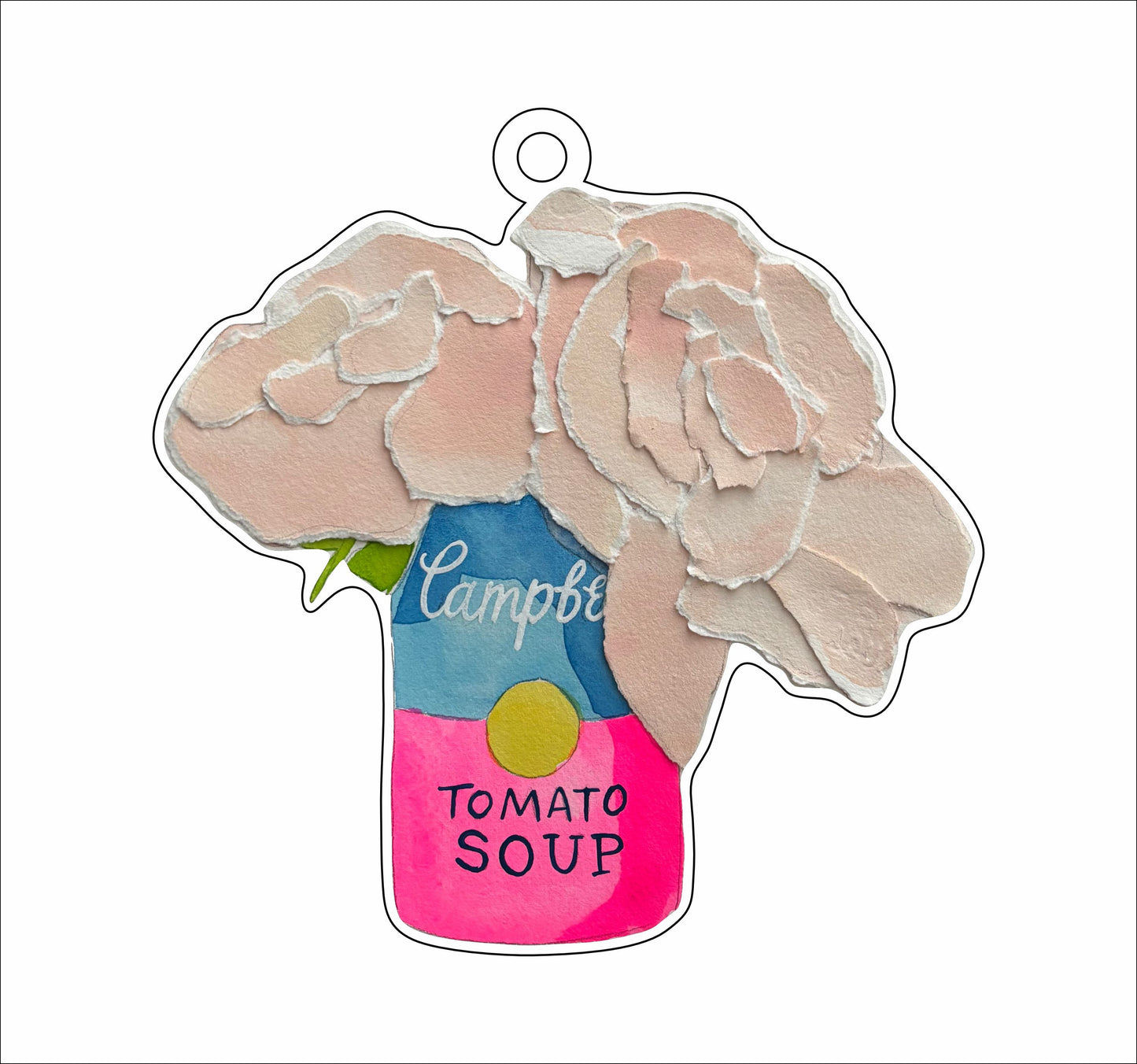 Floral Pop Art | 0.25in. Acrylic Ornament |