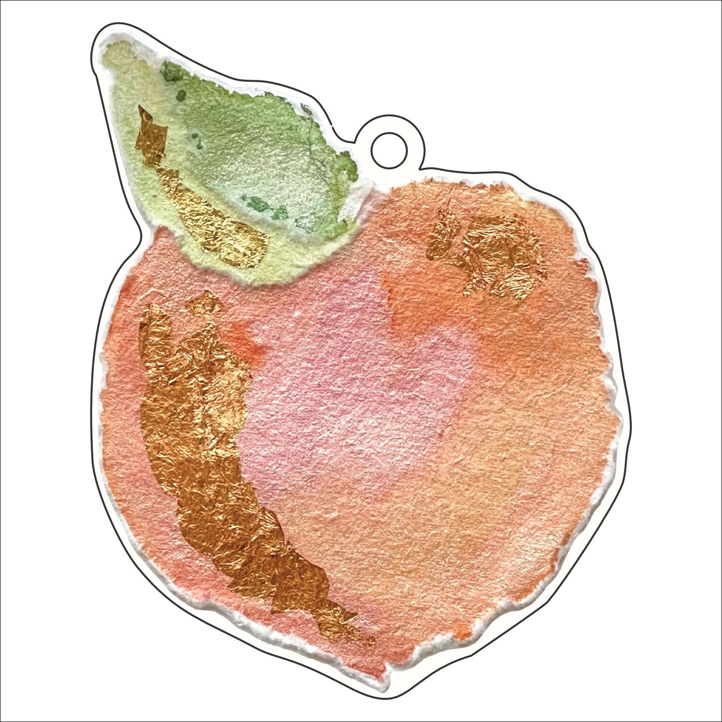 JOA-006 Peach | 0.25in. Acrylic Ornament | Mix and Match (any 10+)