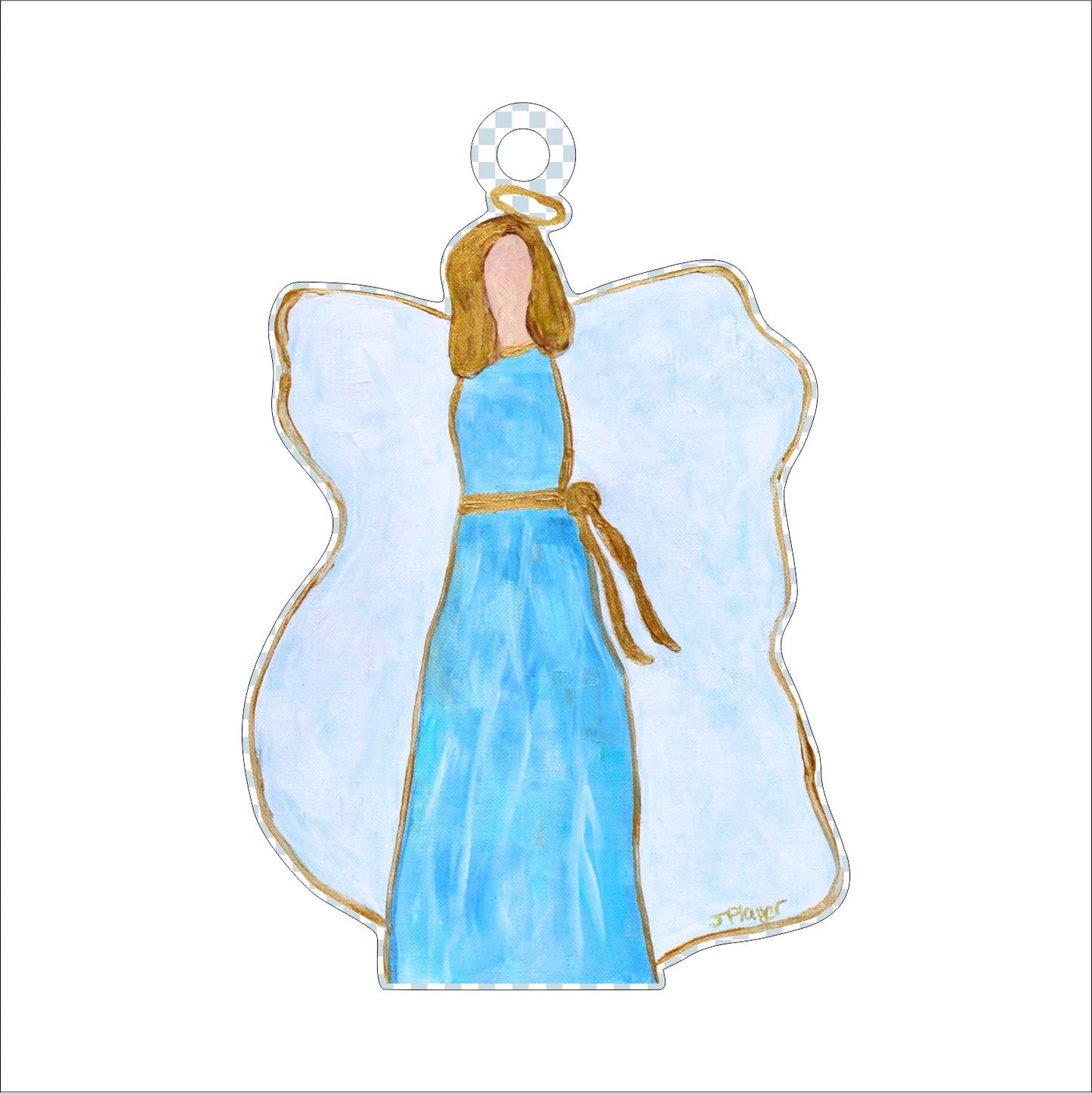 Blue Angel Ornament (Smaller) | 0.25in. Acrylic Ornament |