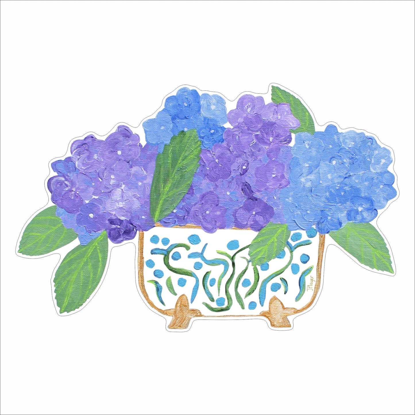 JPA-025 Hydrangea | 0.75in. Acrylic Contour |