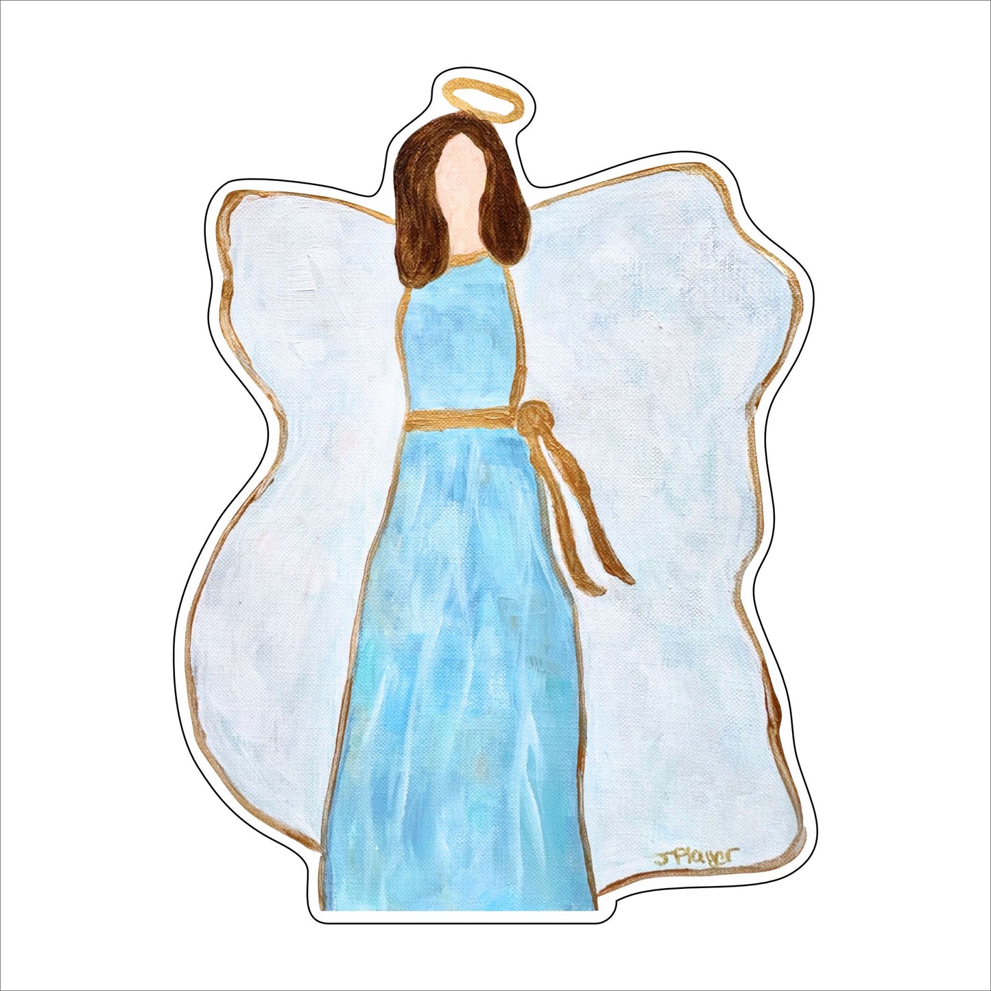 JPA-034 Blue Angel Brown Hair | 0.75in. Acrylic Contour |