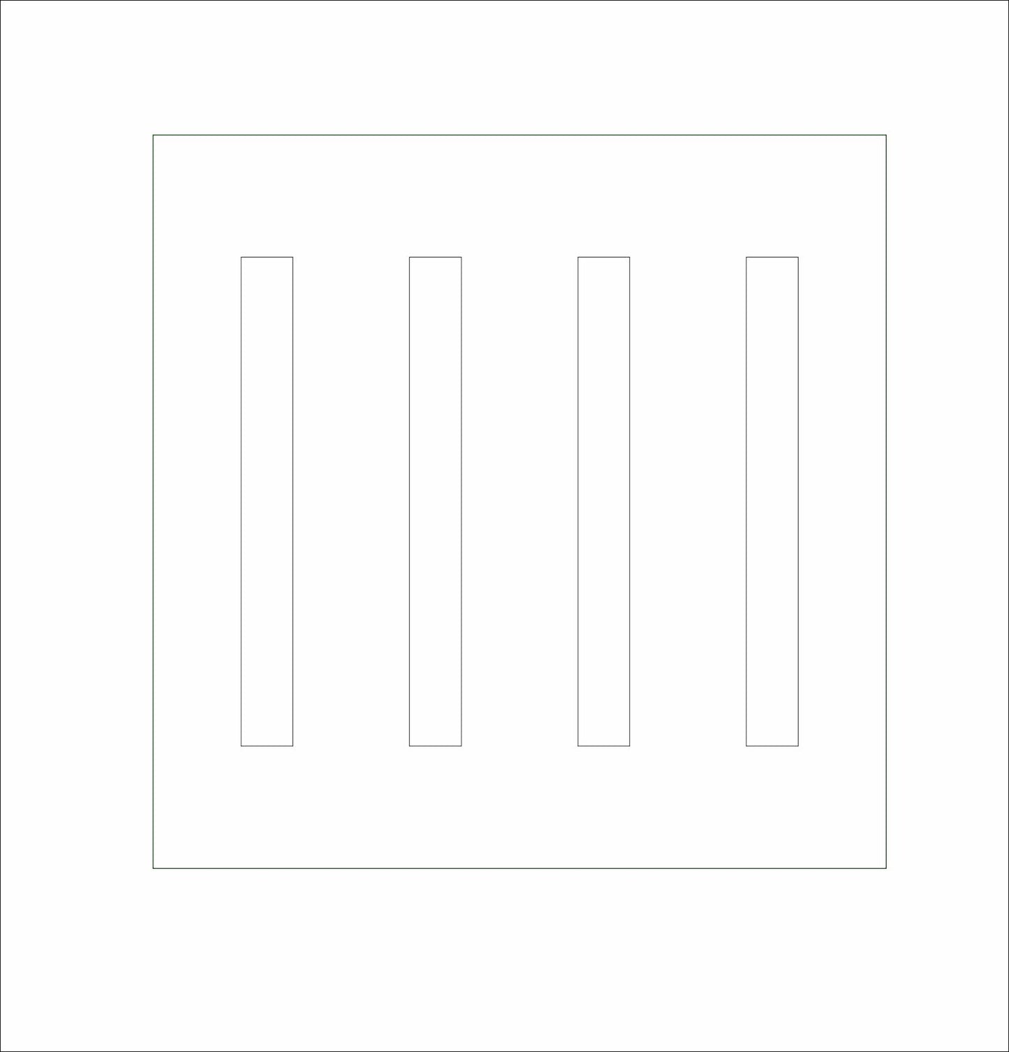 JRD-020 Coaster Base | 0.25Acrylic Coaster with Clear Bumpers |