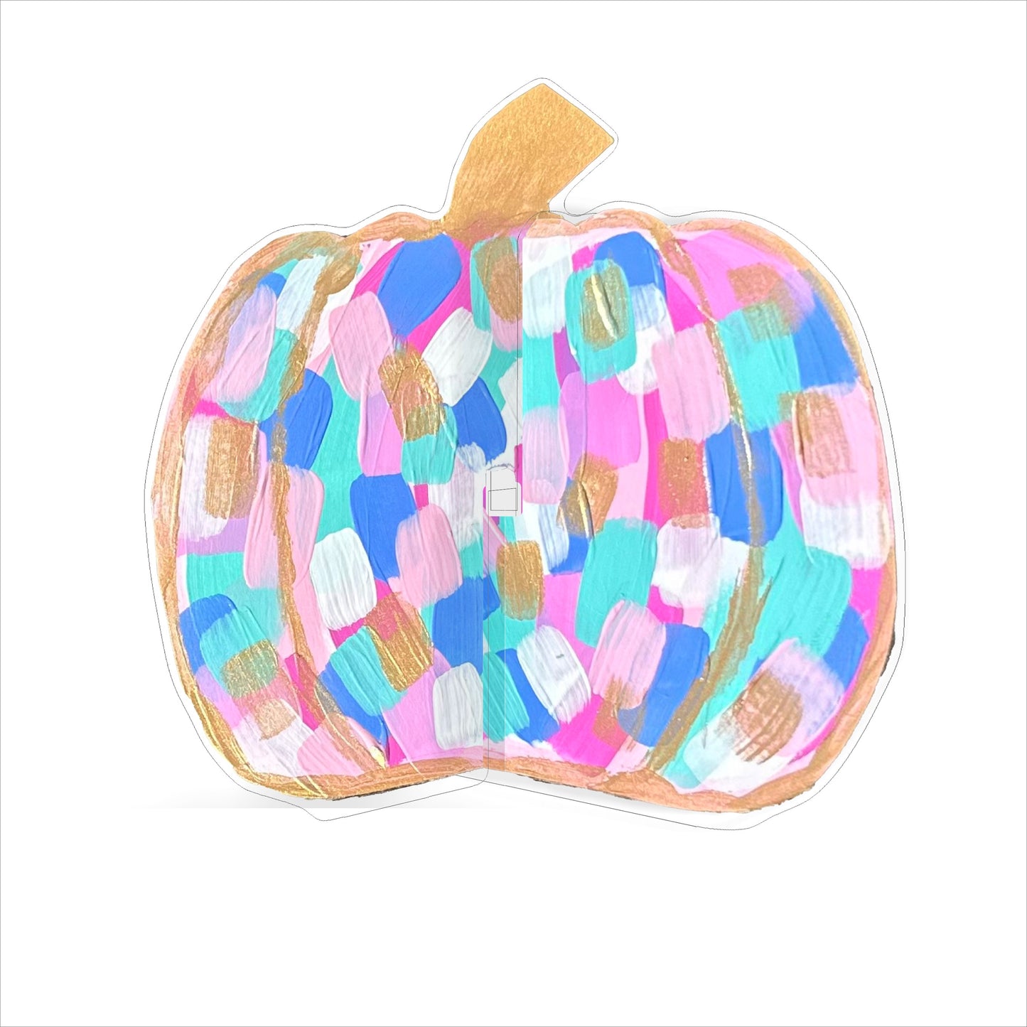 JWA-007 3D Pumpkin | 0.25in. 2-Piece Acrylic Cutout | Single