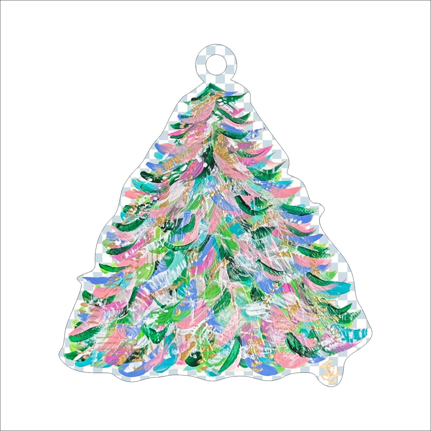 JWA-010 Christmas Tree Ornament | 0.25in. Acrylic Ornament | Case (any 10+)