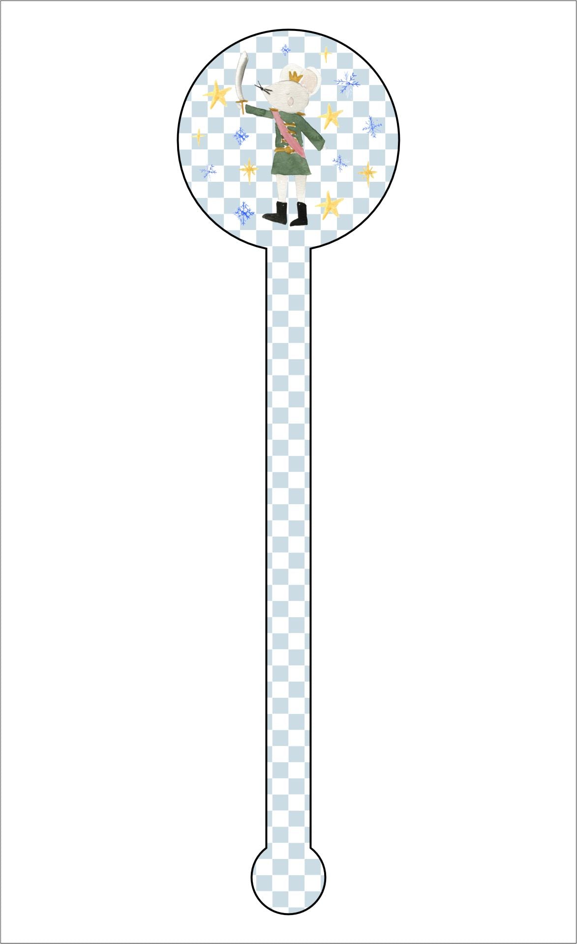 Mouse Drink Stirrer | 0.125in. Acrylic Cutout | Case (any 150+)