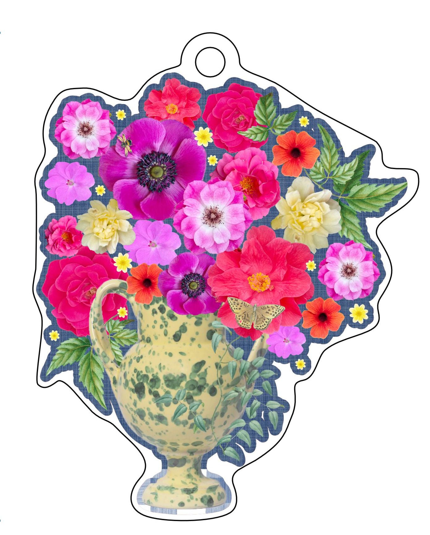 KAR-001 April Flowers | 0.25in. Acrylic Ornament | Mix and Match (any 10+)