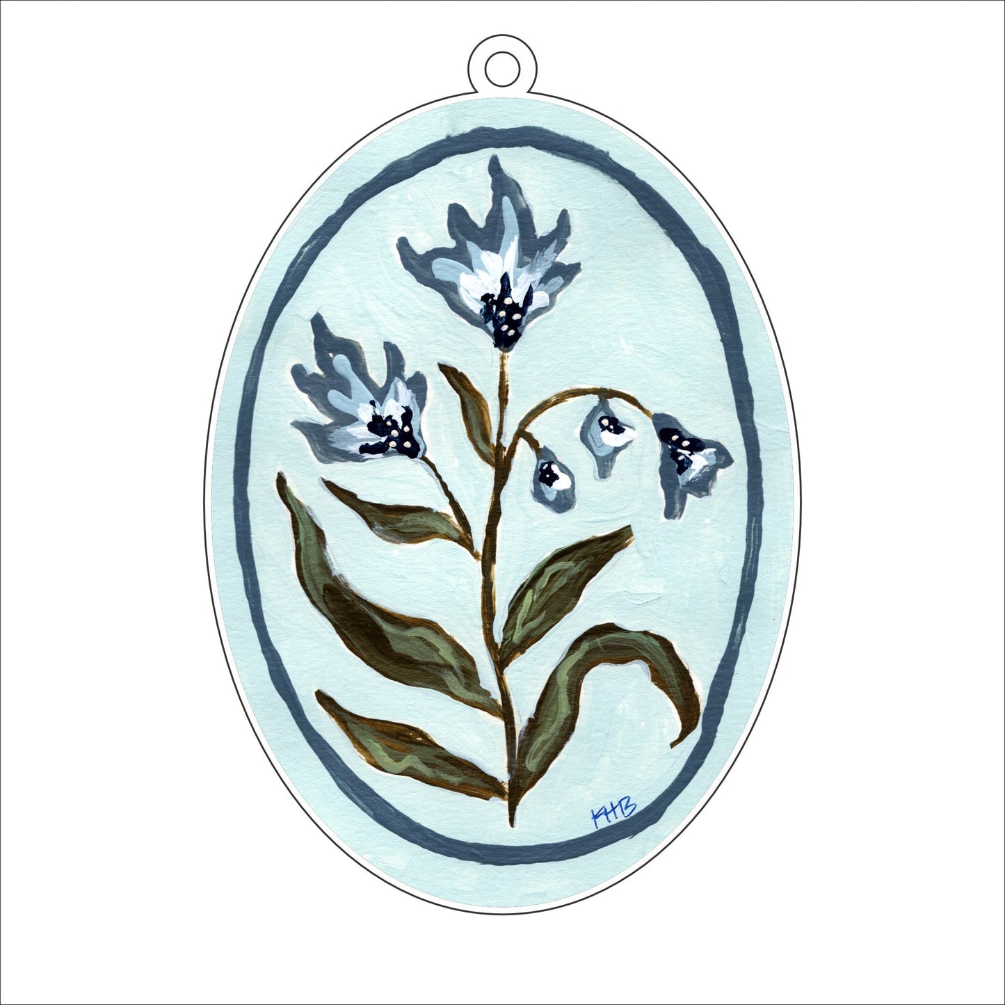 KBA-014 Wild Flowers | 0.25in. Acrylic Ornament