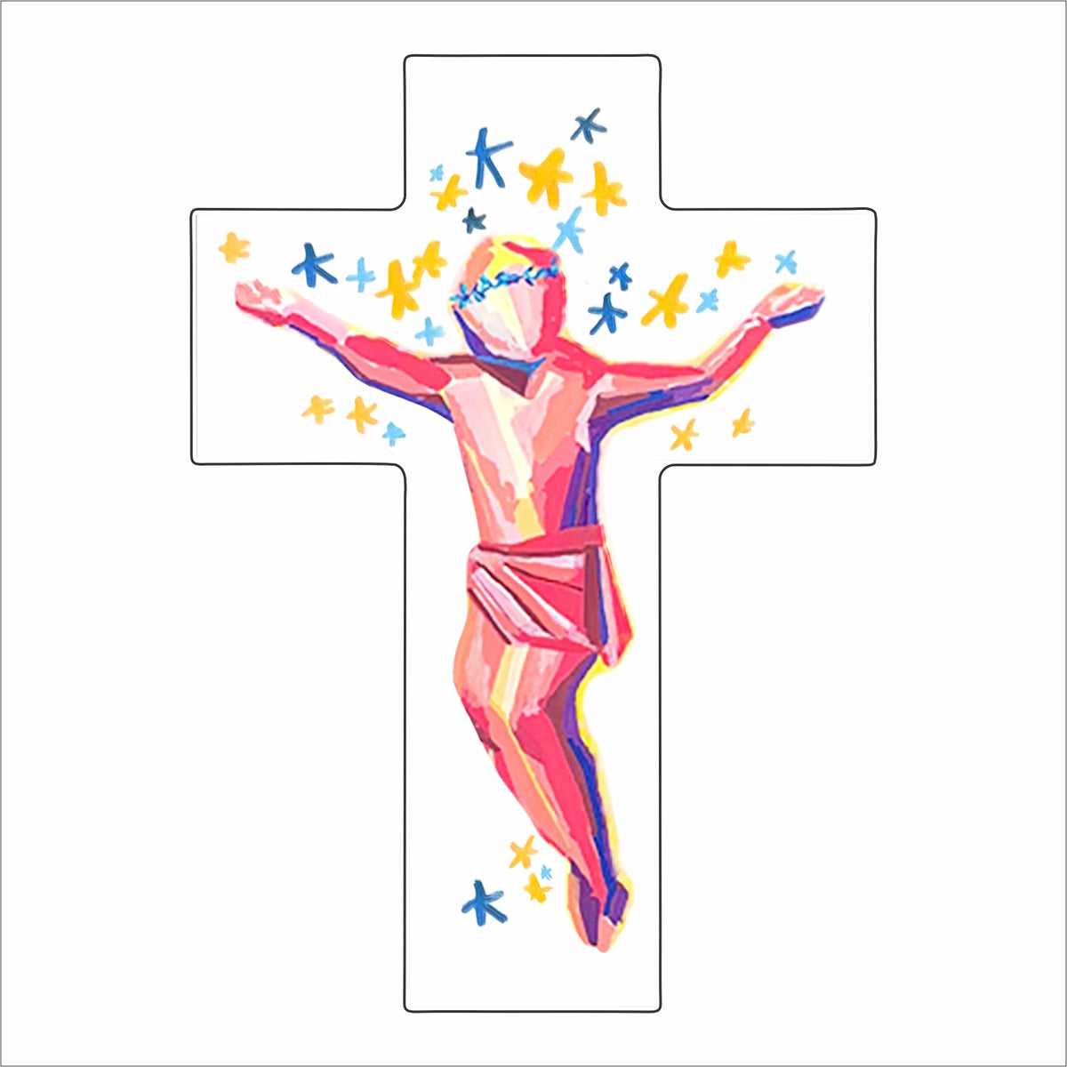 KCN-001 Crucifix | 0.75Acrylic Contour