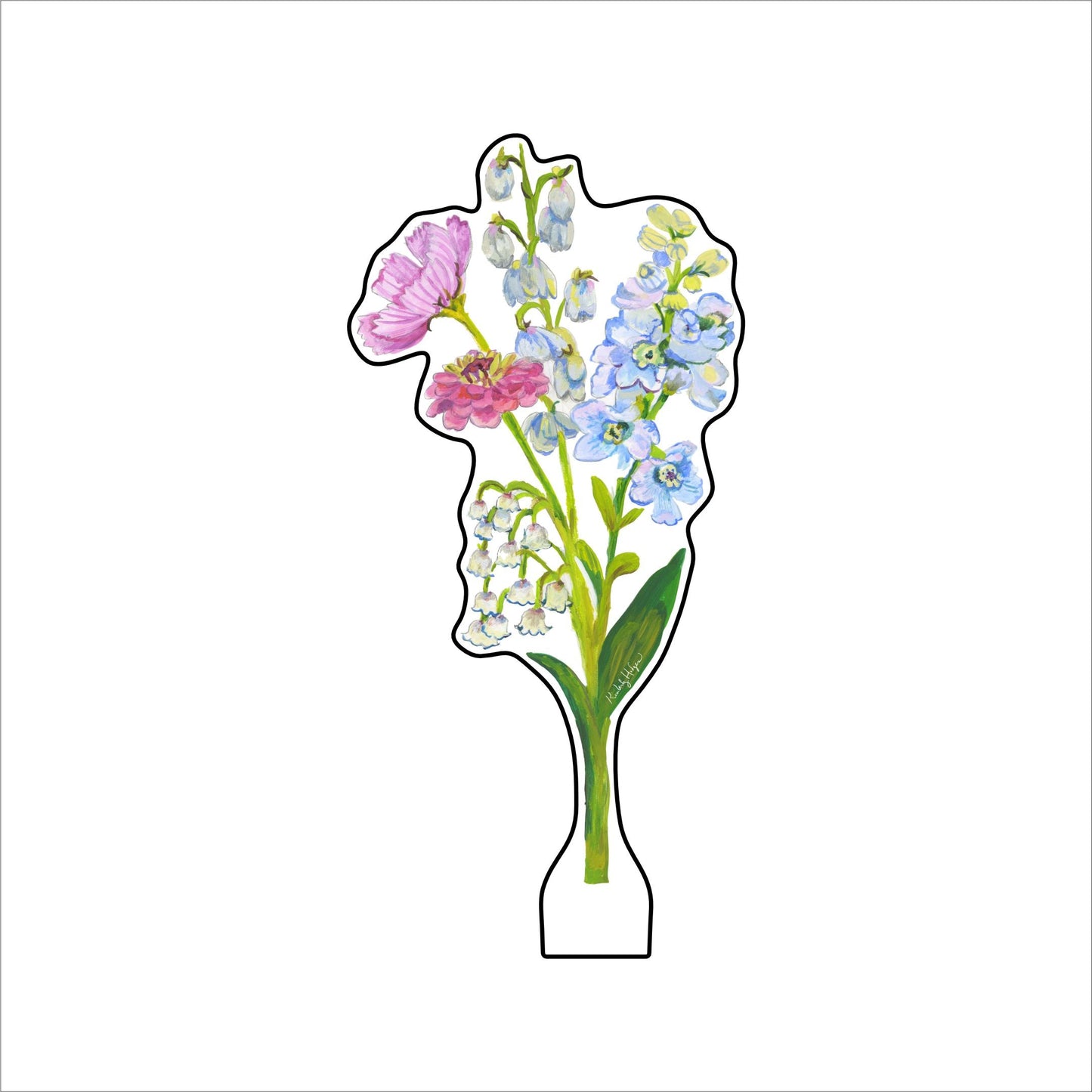 Delphine Flower | 0.25in. Acrylic Floral
