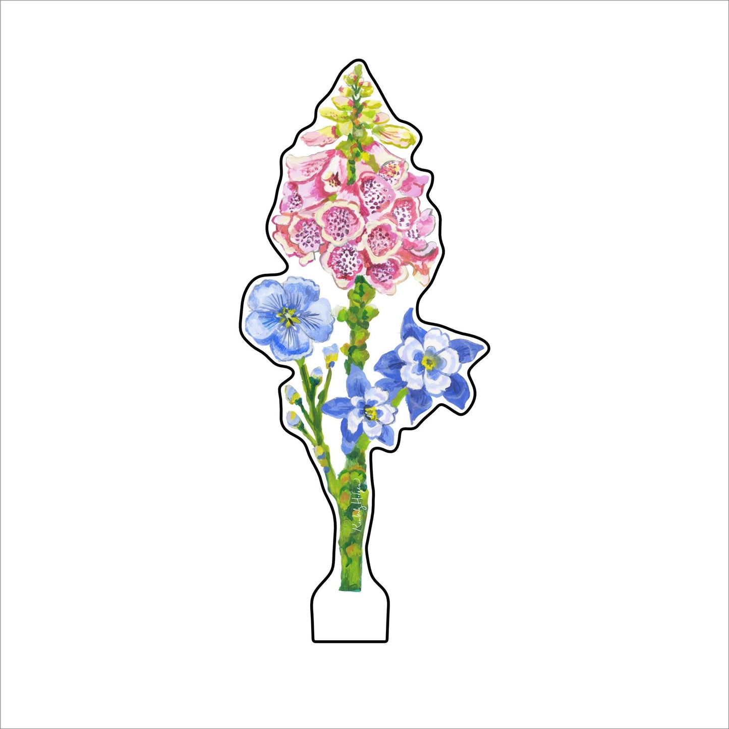 Foxglove Flower | 0.25in. Acrylic Floral