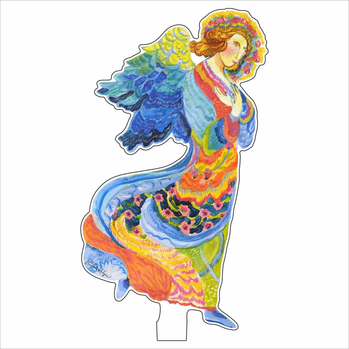 Gabriel Angel | 0.25in. Acrylic Floral