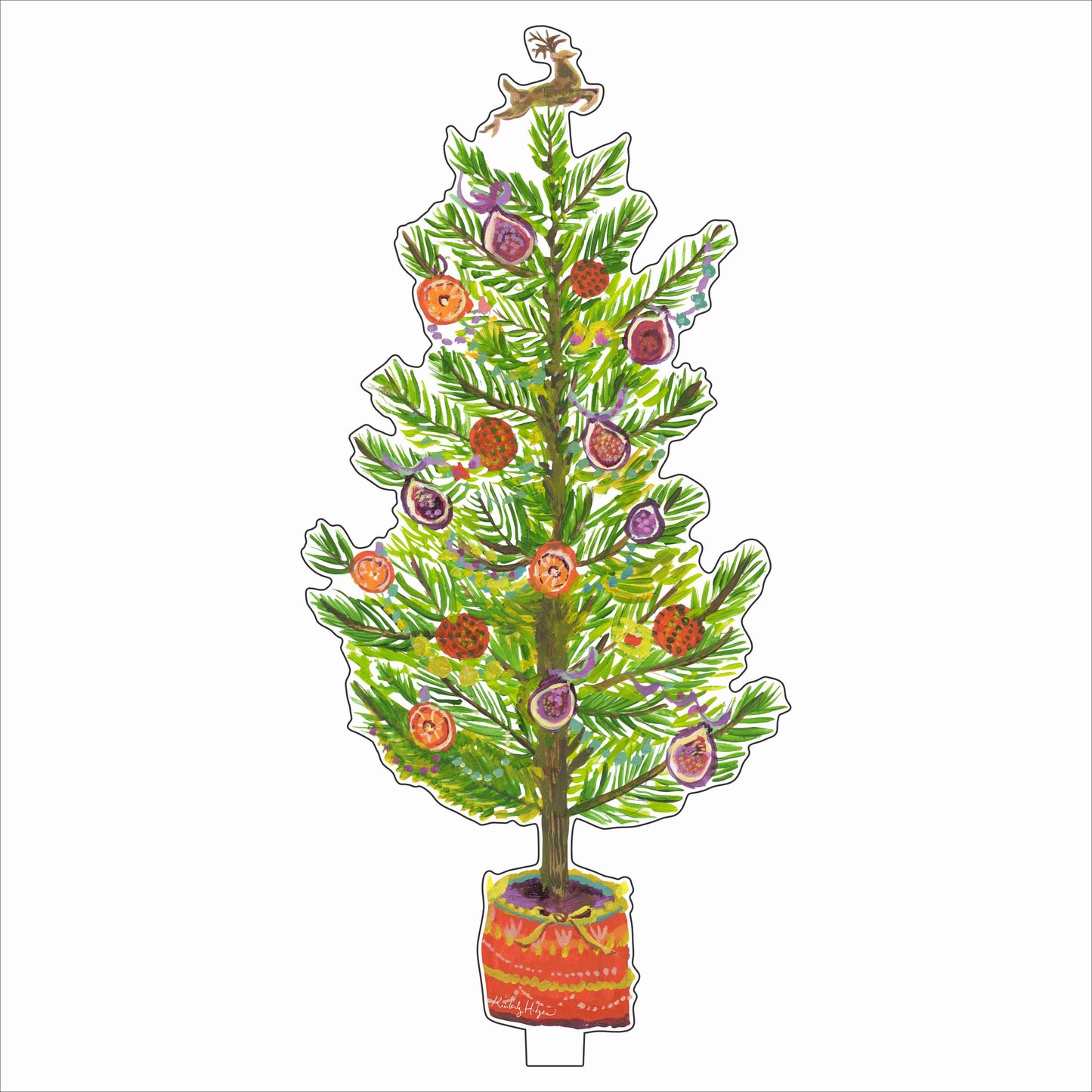 Fig and Orange Tree | 0.25in. Acrylic Floral