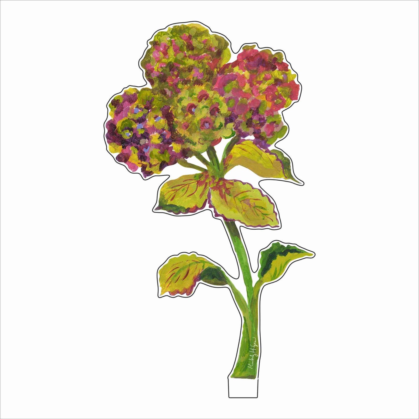 Pistachio Hydrangea | 0.25in. Acrylic Floral