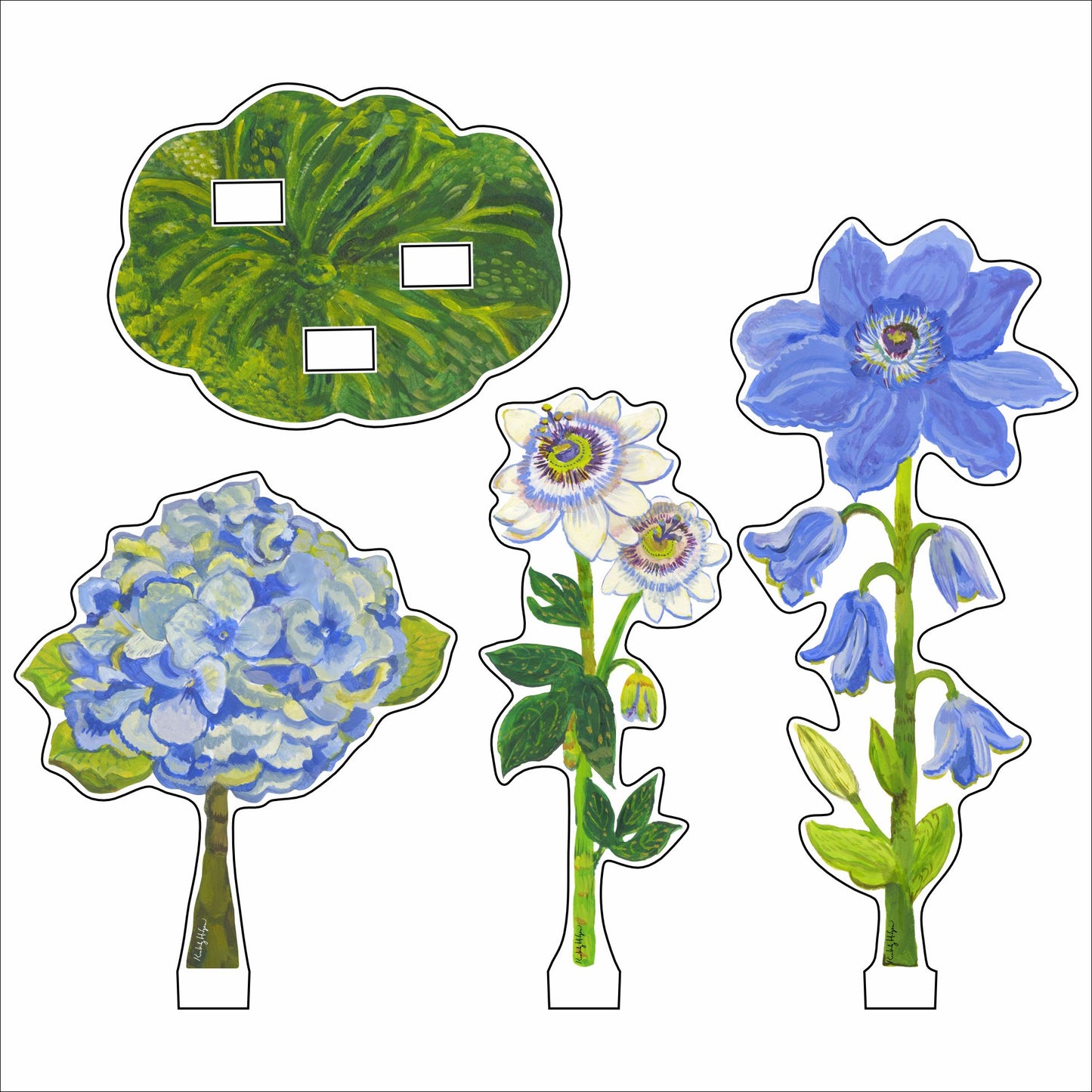 KHA-733 Petite Bouquet Collection 4 | 0.25Acrylic Collection | Set of 6