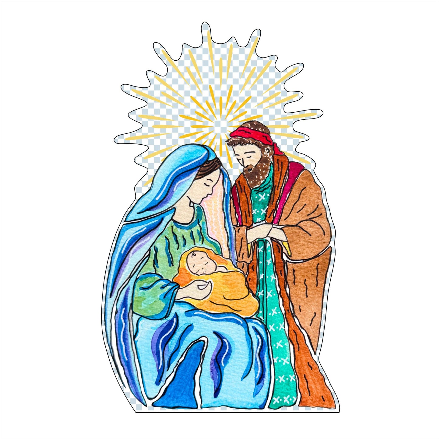 Holy Family | 0.75in. Acrylic Cutout | Single