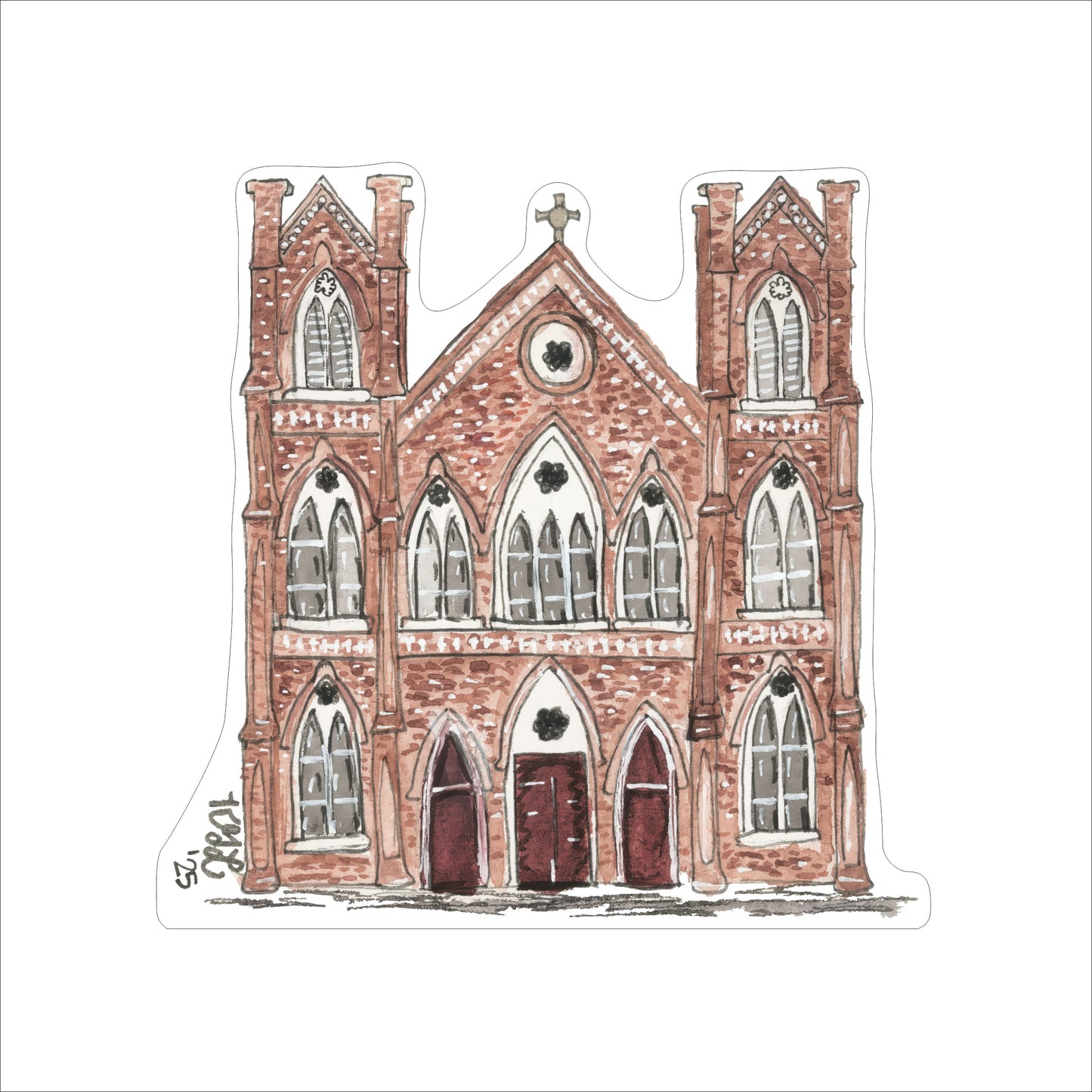 KLS-003 St. Elizabeth Church | 0.75Acrylic Contour |