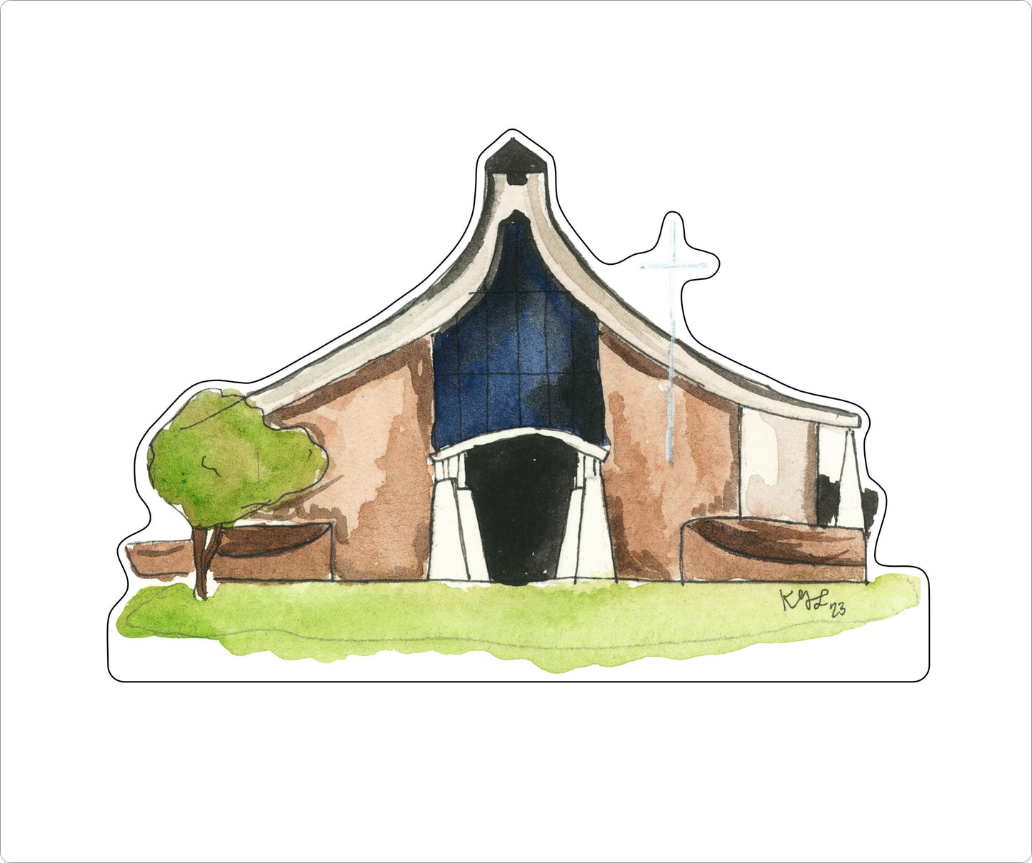 KLS-007 St Joseph the Worker | 0.75Acrylic Contour |
