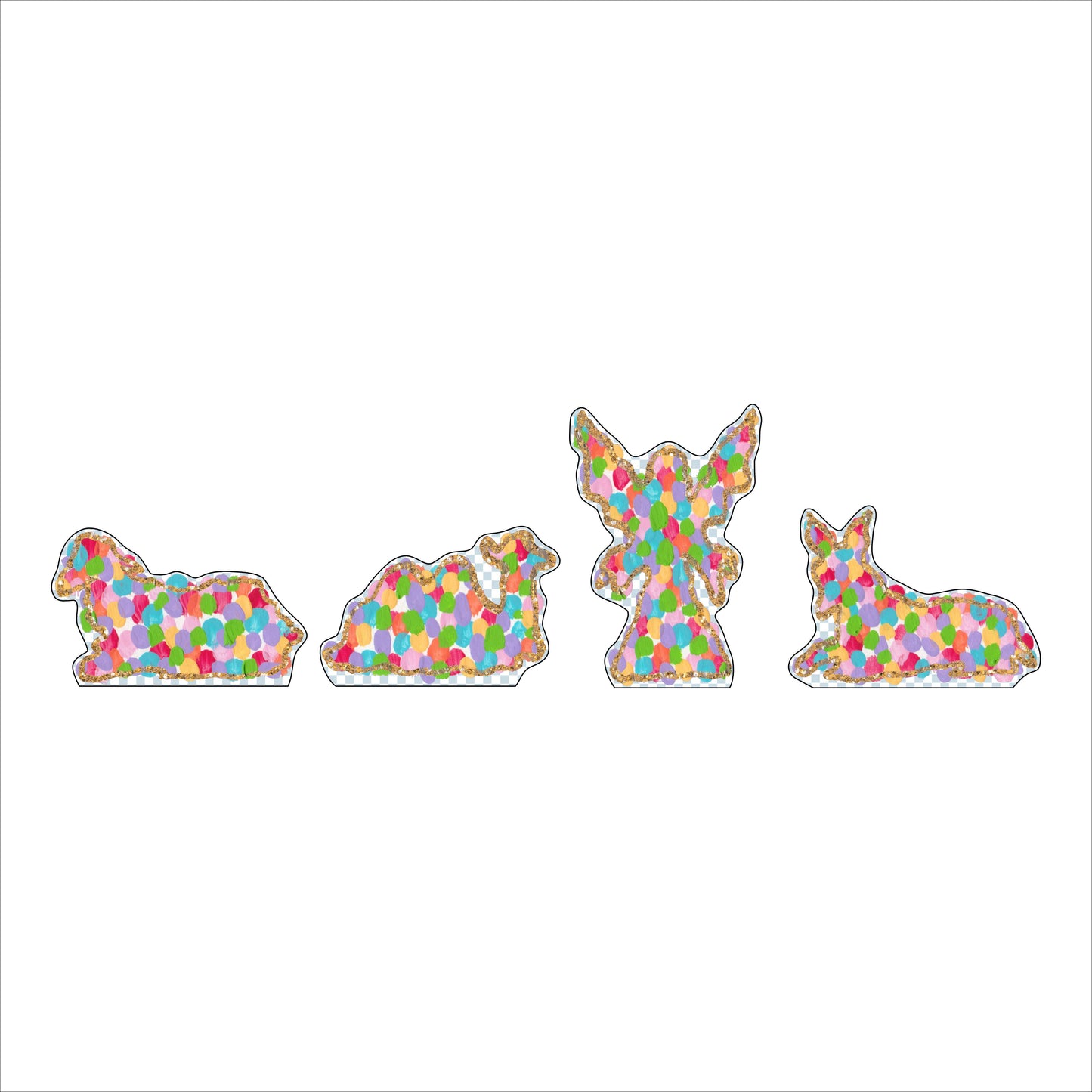 KMC-002 Manger Scene 2 | 0.50in. Acrylic Cutout | Case (any 10+)