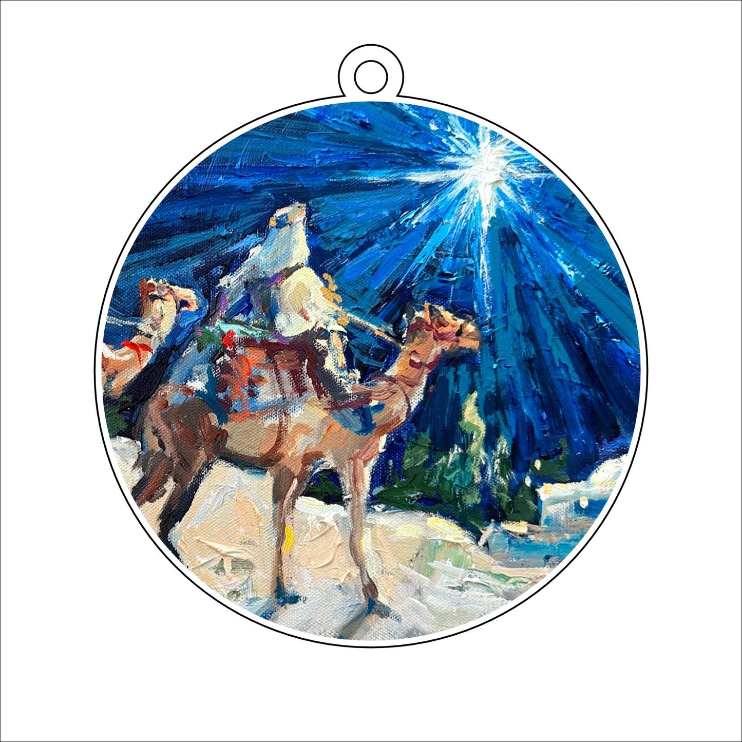 KPA-034 Oh Beautiful Star | 0.25in. Acrylic Ornament | Case Bundle of 25