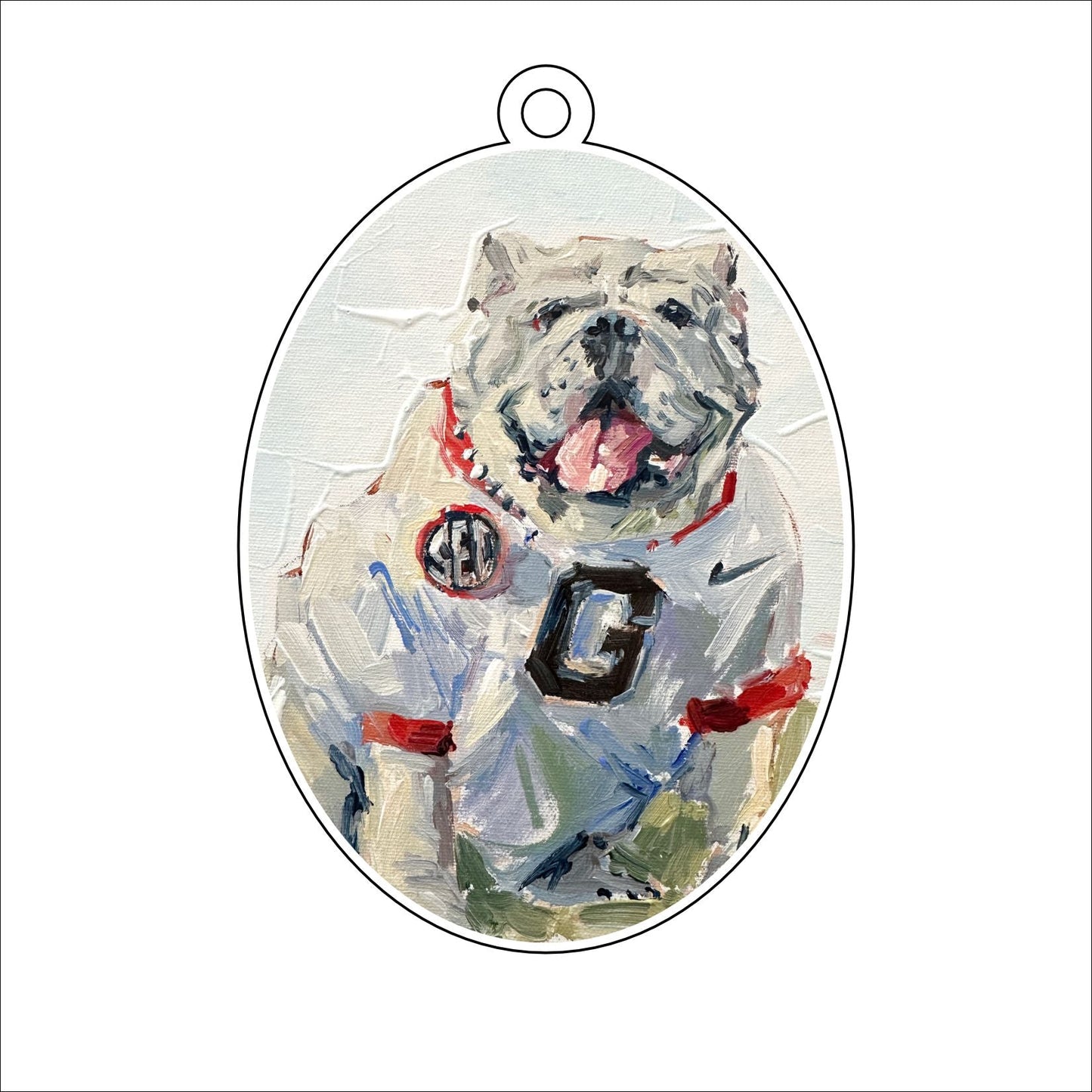 KPA-041 UGA | 0.25in. Acrylic Ornament |