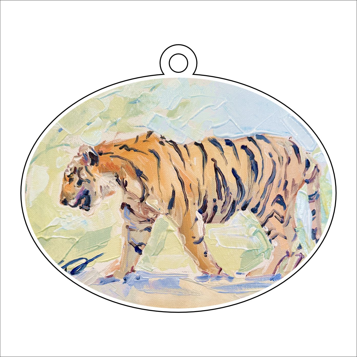 KPA-053 Tigers | 0.25Acrylic Ornament |