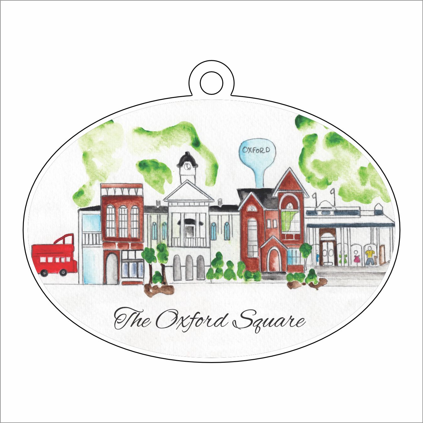 KWIL-001 The Oxford Square | 0.25in. Acrylic Ornament |