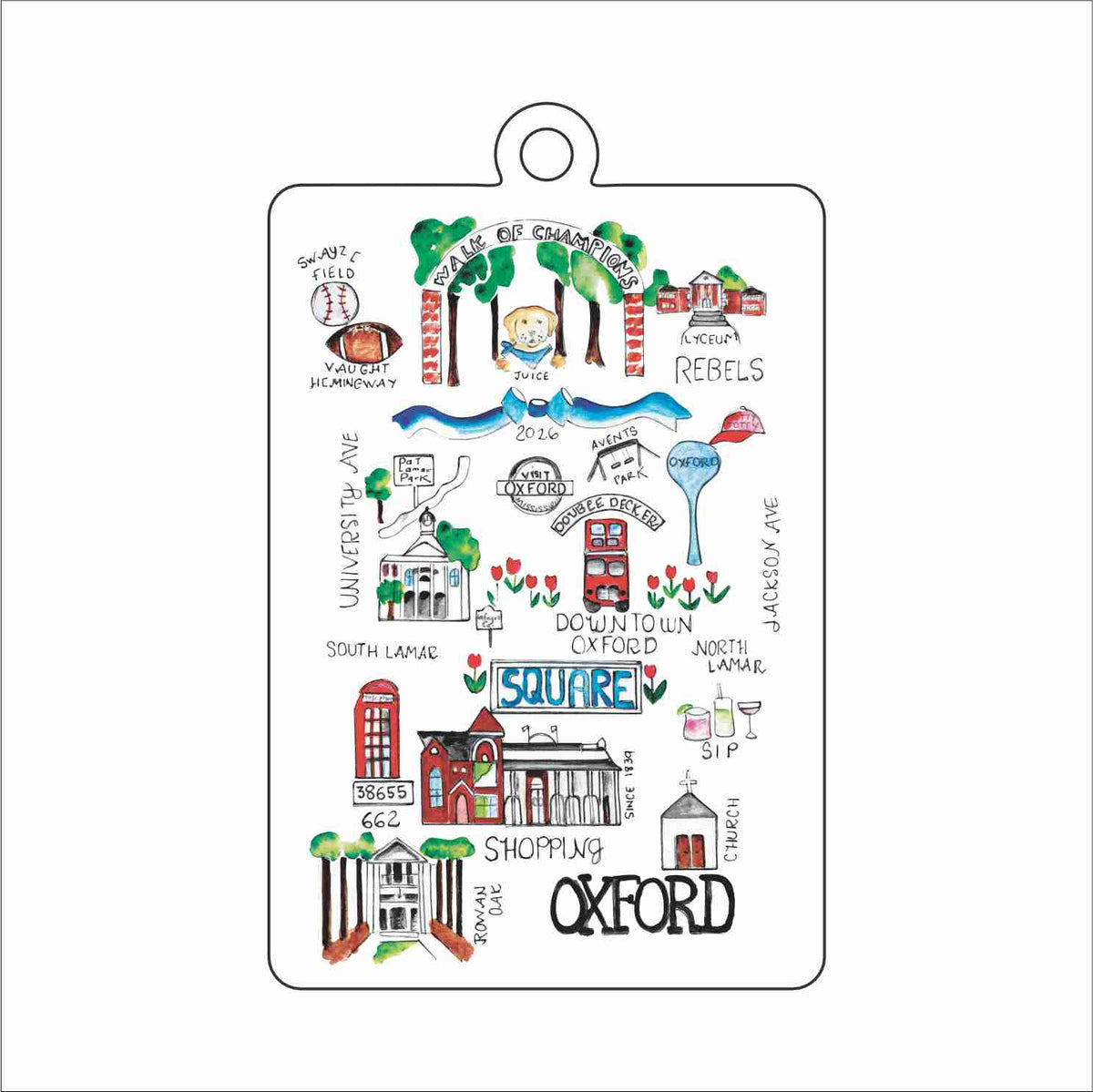 KWIL-004 Oxford Scout Guide Ornament | 0.25Acrylic Ornament