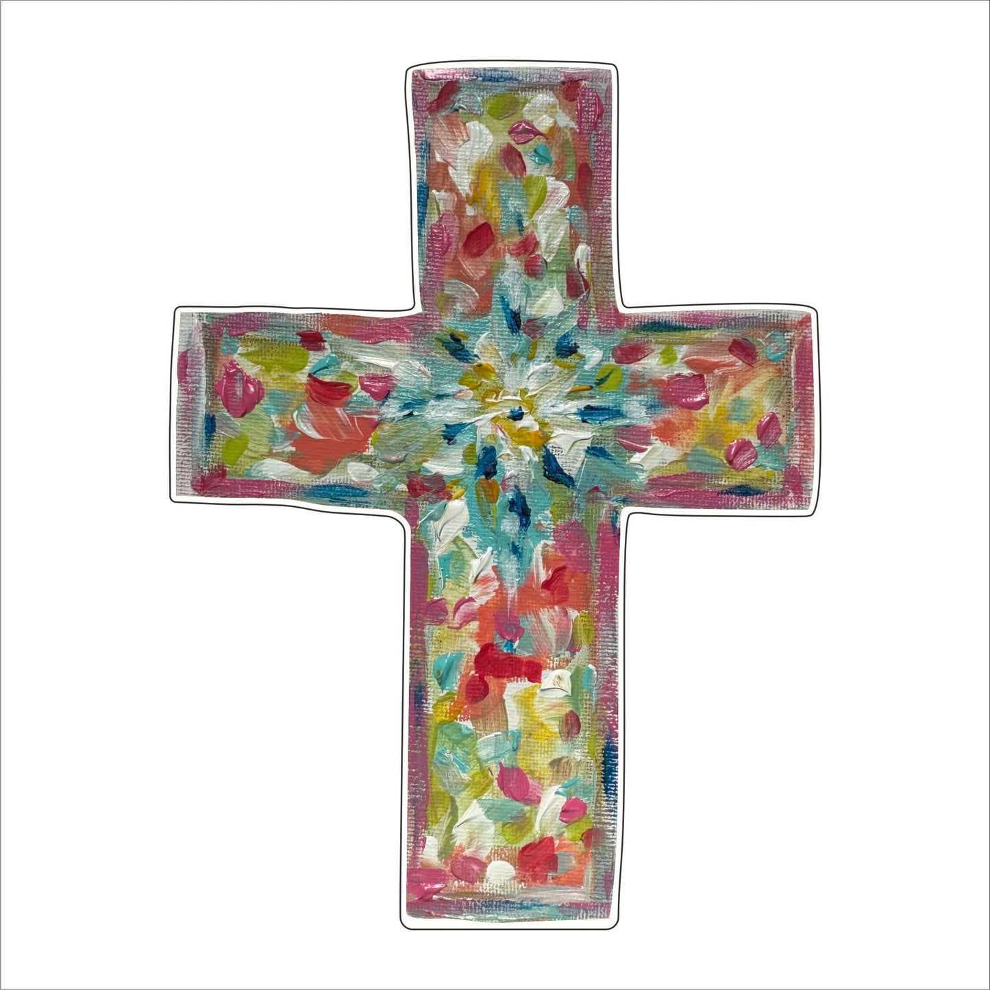 LAA-001 Joy Cross | 0.75in. Acrylic Contour |