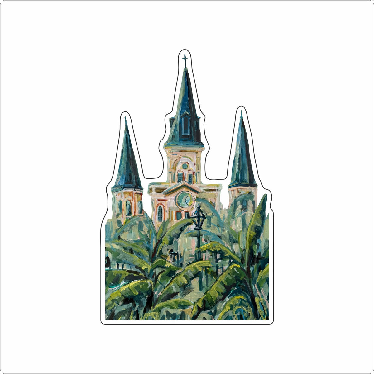 LBN-004 St. Louis Cathedral Mini | 0.50Acrylic Mini Contour