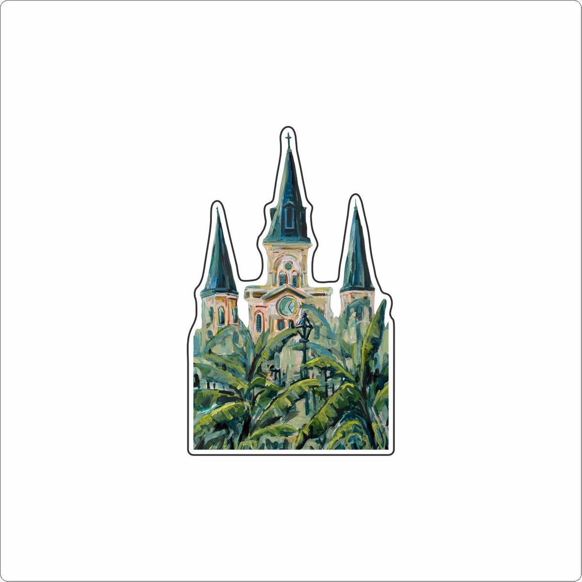 LBN-006 St. Louis Cathedral Magnet | 0.125Acrylic Magnet | Case of 4