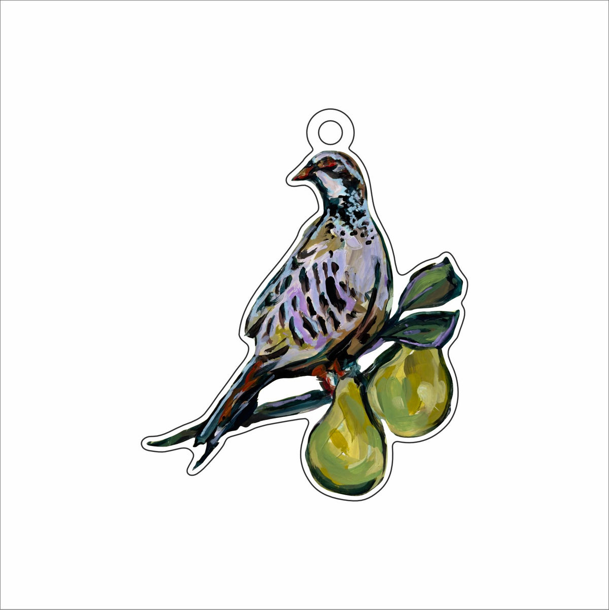 LBN-010 Partridge Ornament | 0.25Acrylic Ornament