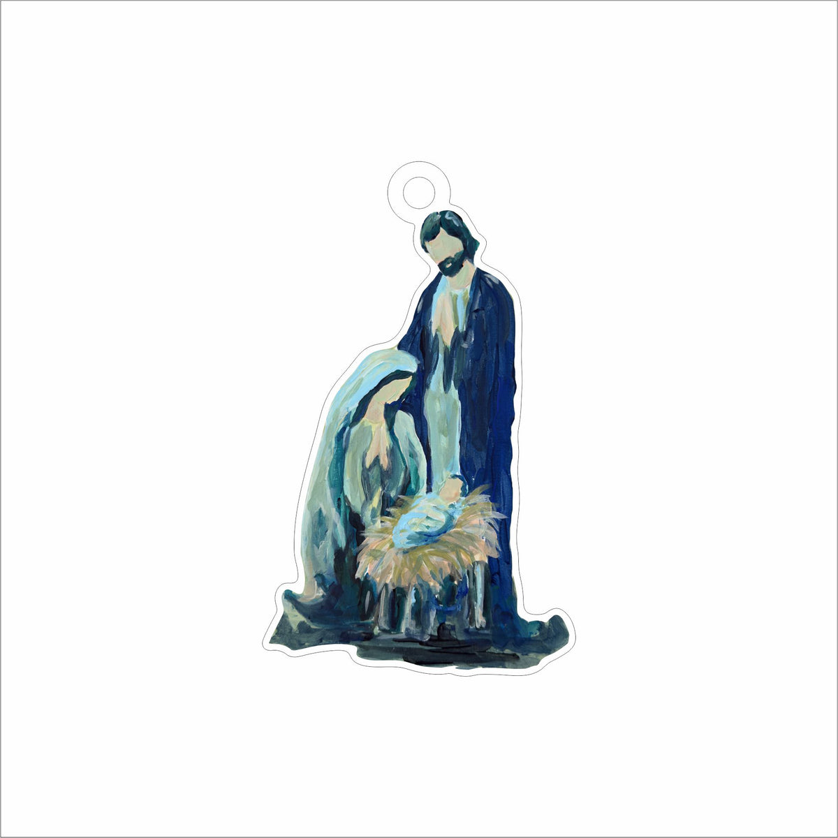 LBN-011 Holy Family Ornament | 0.25Acrylic Ornament