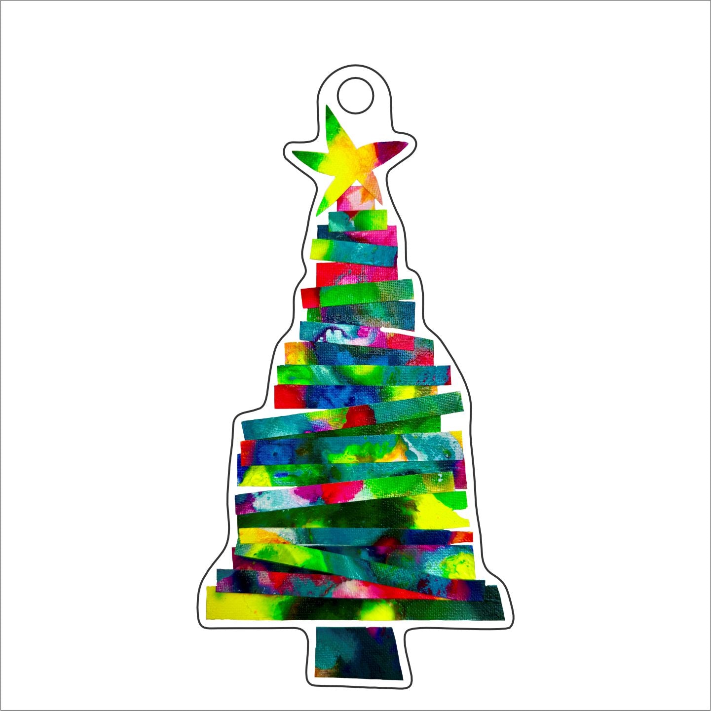LBR-006 Christmas tree Ornament | 0.25Acrylic Ornament |