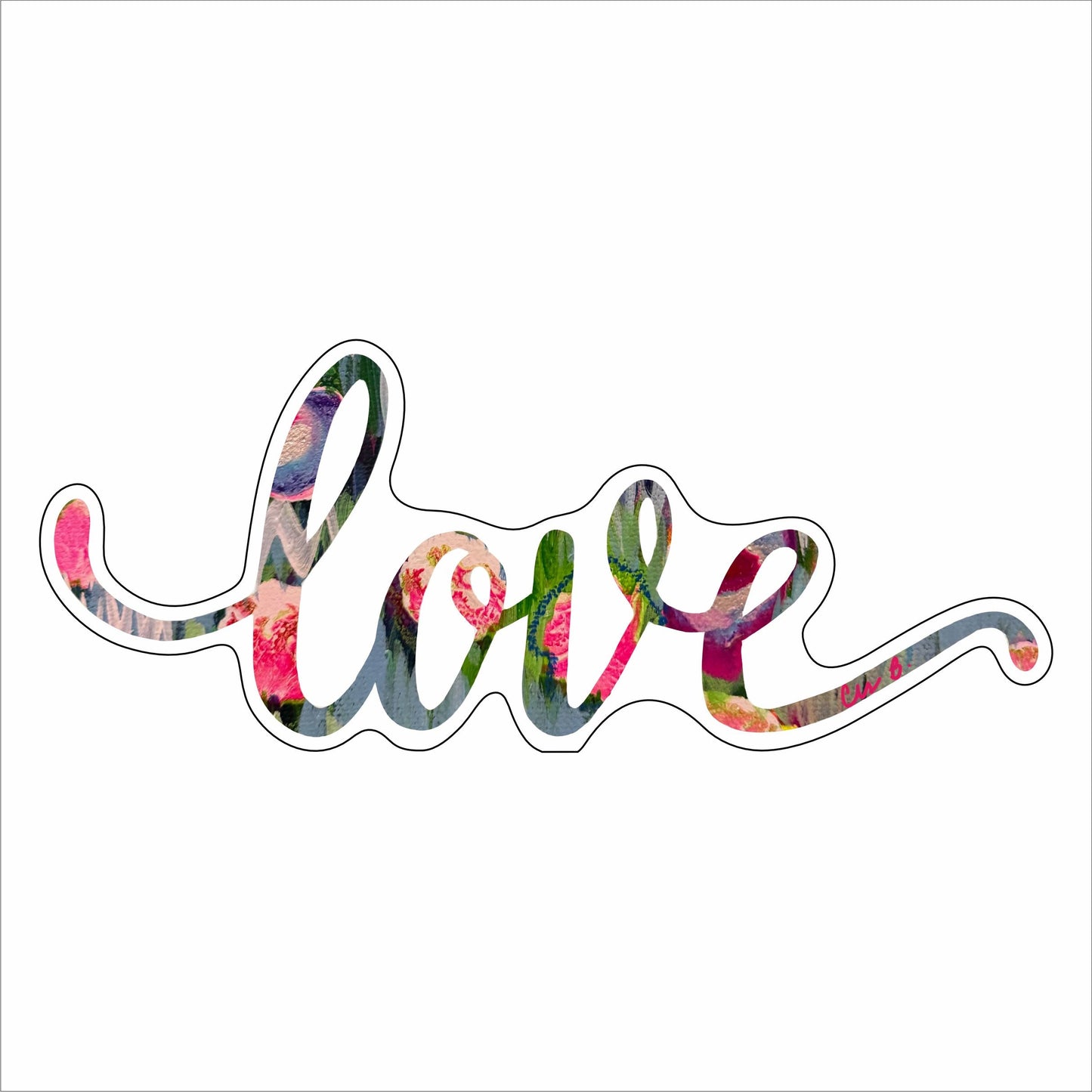 LBR-011 Colorful Love | 0.75Acrylic Contour |