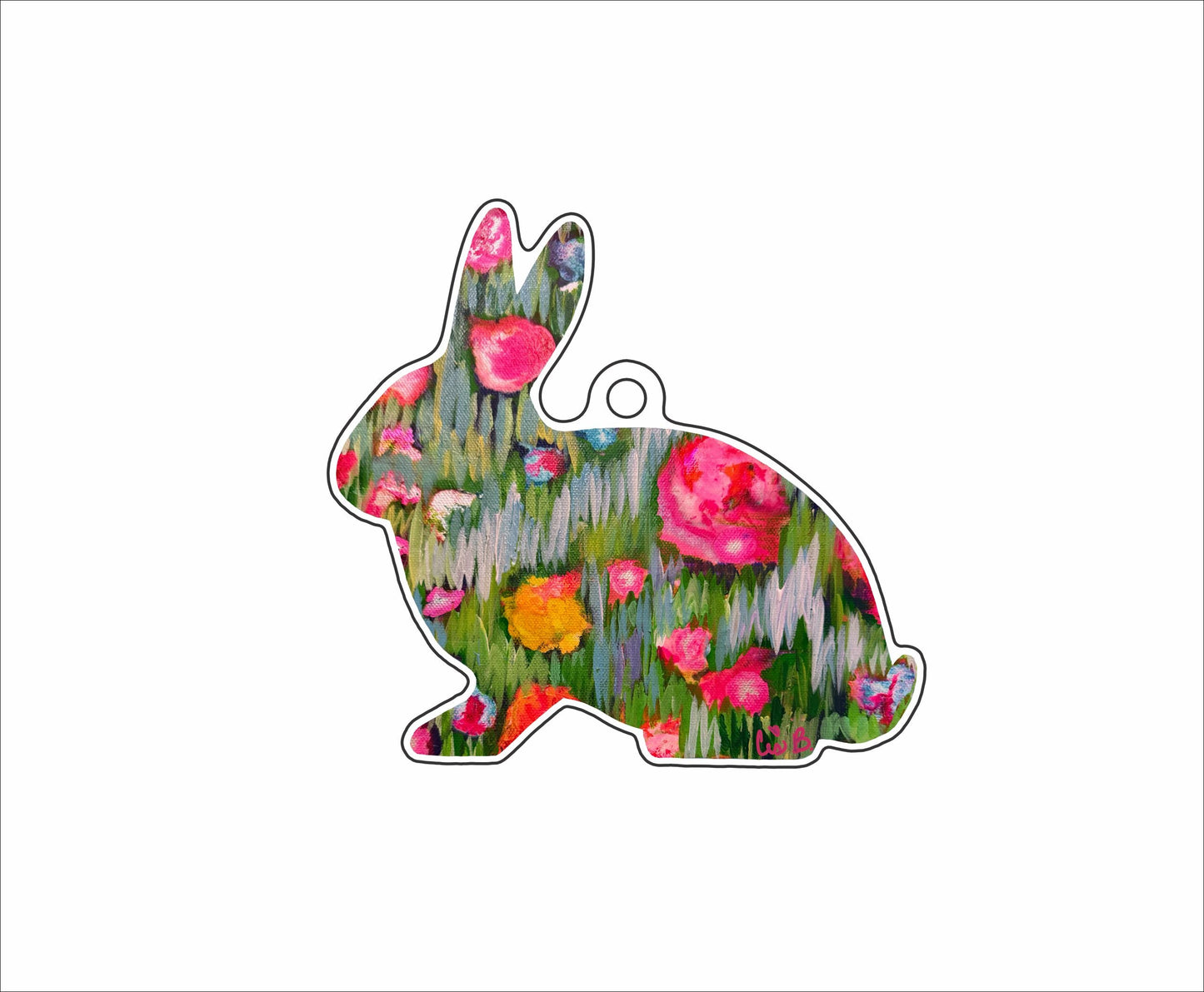 LBR-042 Royal Delight Bunny Ornament | 0.25Acrylic Ornament | Case of 25