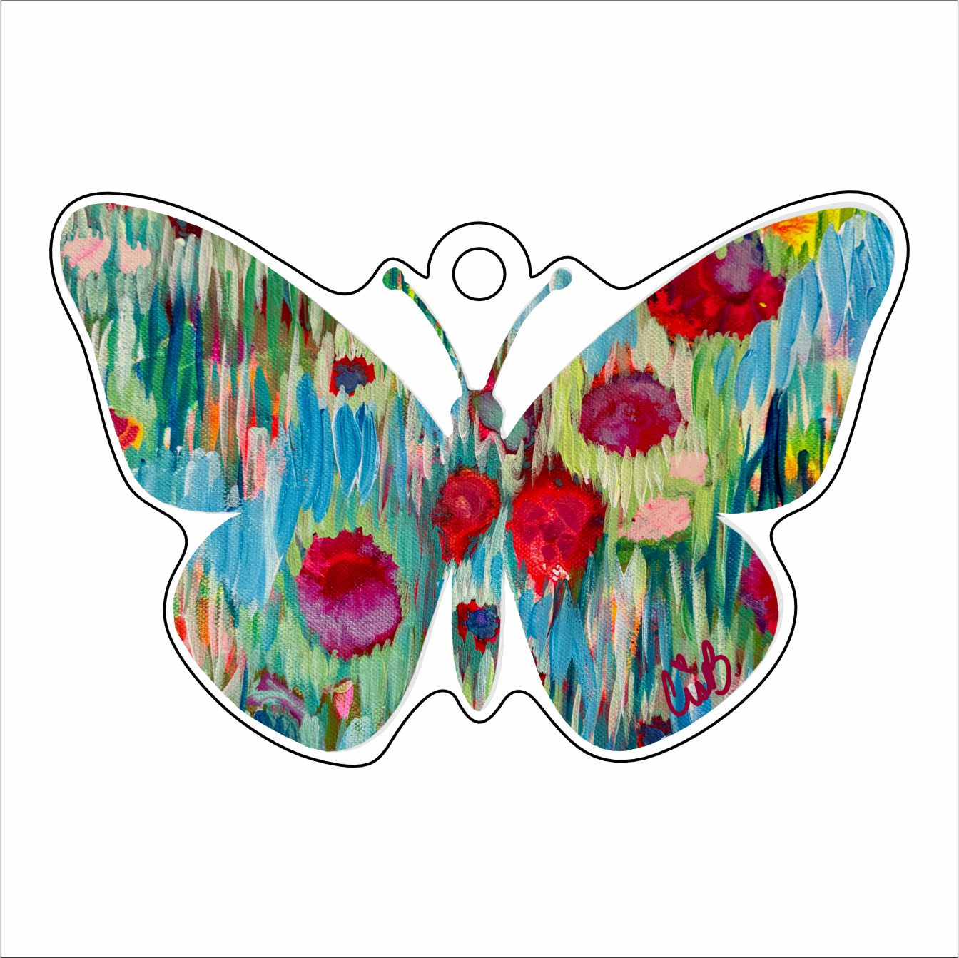 LBR-051 Dublin Butterfly Ornament | 0.25Acrylic Ornament |