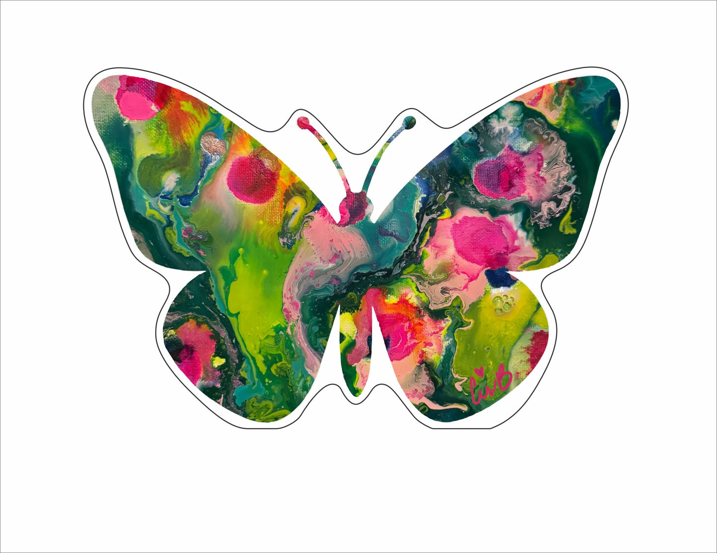 LBR-052 Dragonfruit Butterfly | 0.75Acrylic Contour | Case of 25