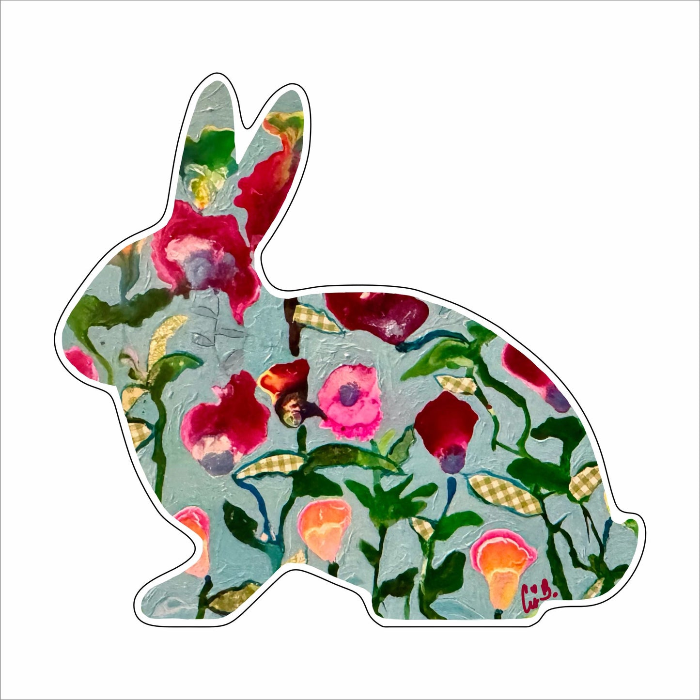 LBR-073 Sweet Treat Bunny | 0.75Acrylic Contour |