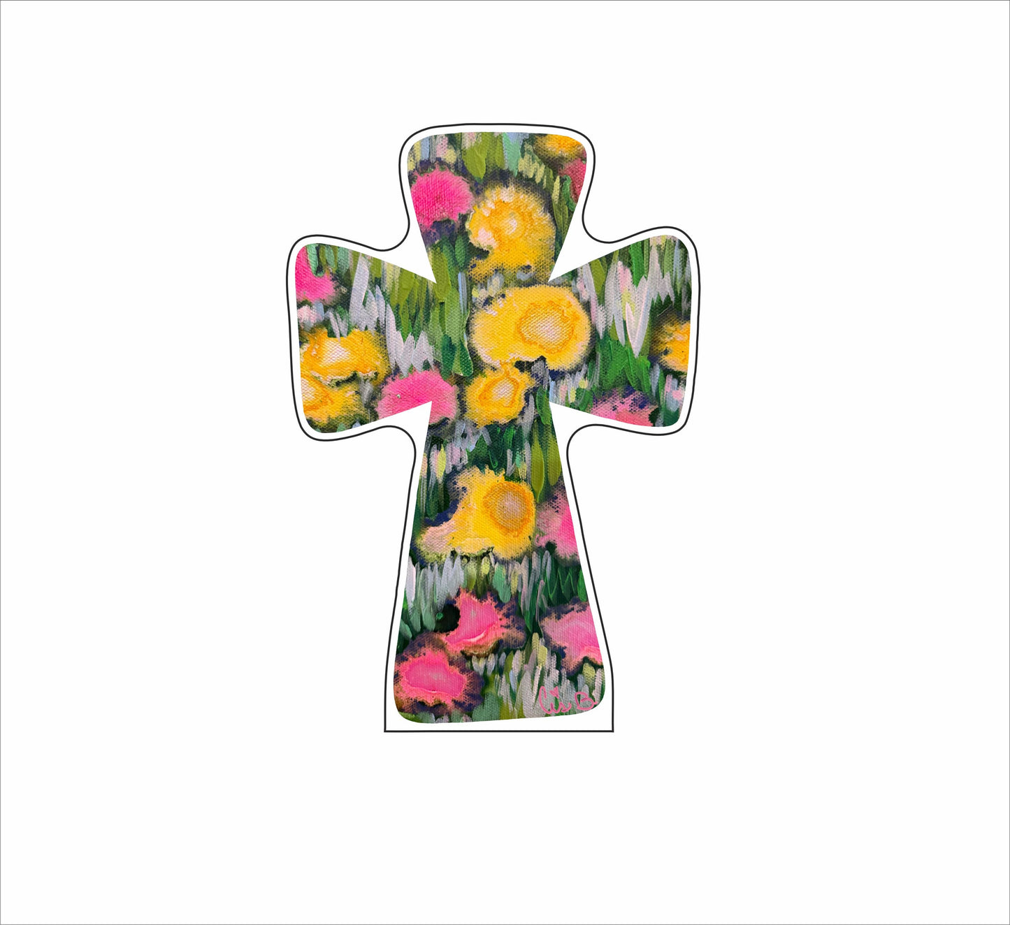 LBR-088 Tutti Frutti Cross | 0.75Acrylic Contour | Case of 25
