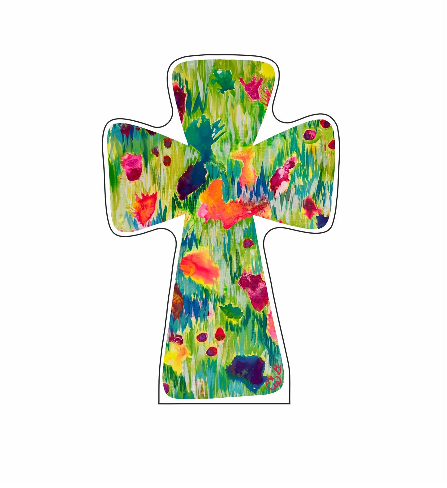 LBR-091 Tropicana Cross | 0.75Acrylic Contour |