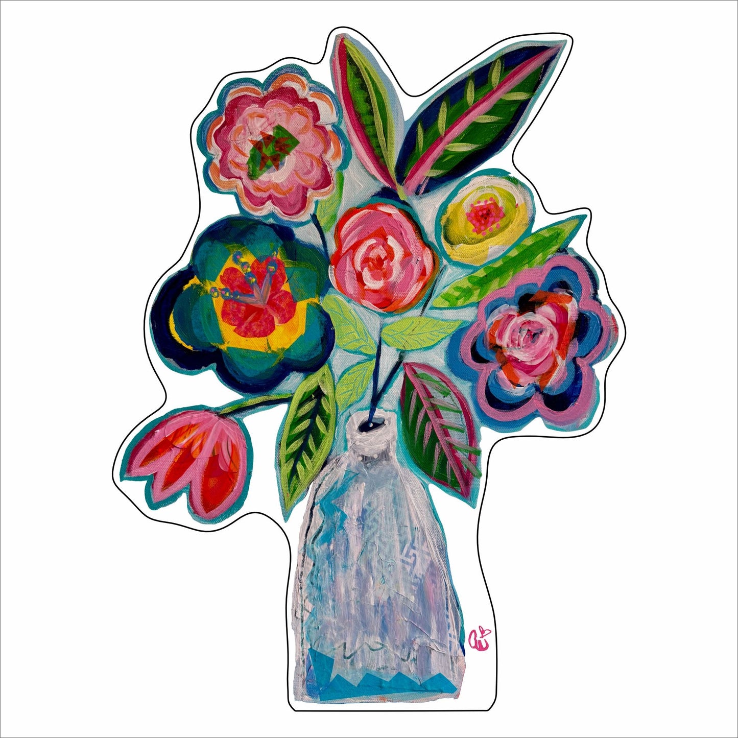 LBR-127 Pretty Petals Floral | 0.75Acrylic Contour |