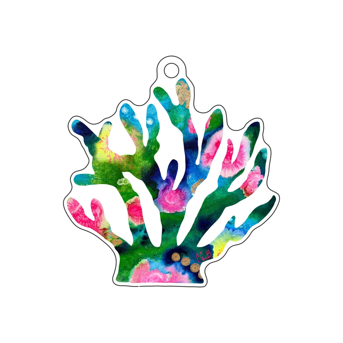 LBR-186 Mangrove Coral Ornament | 0.25Acrylic Ornament