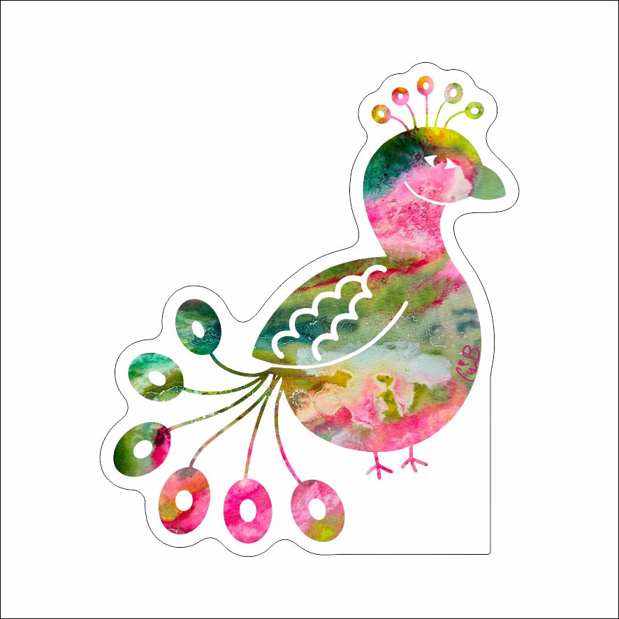 LBR-221 Whose Turn is Next Bam Bird | 0.75Acrylic Contour | Case of 25