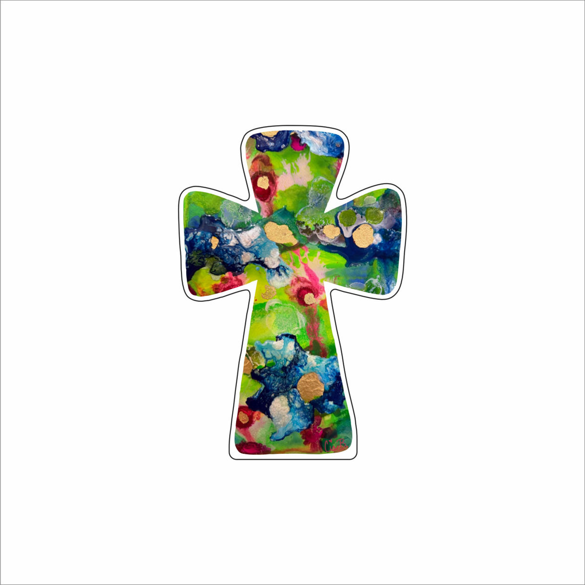 LBR-239 Festive Cross Mini | 0.50Acrylic Mini Contour